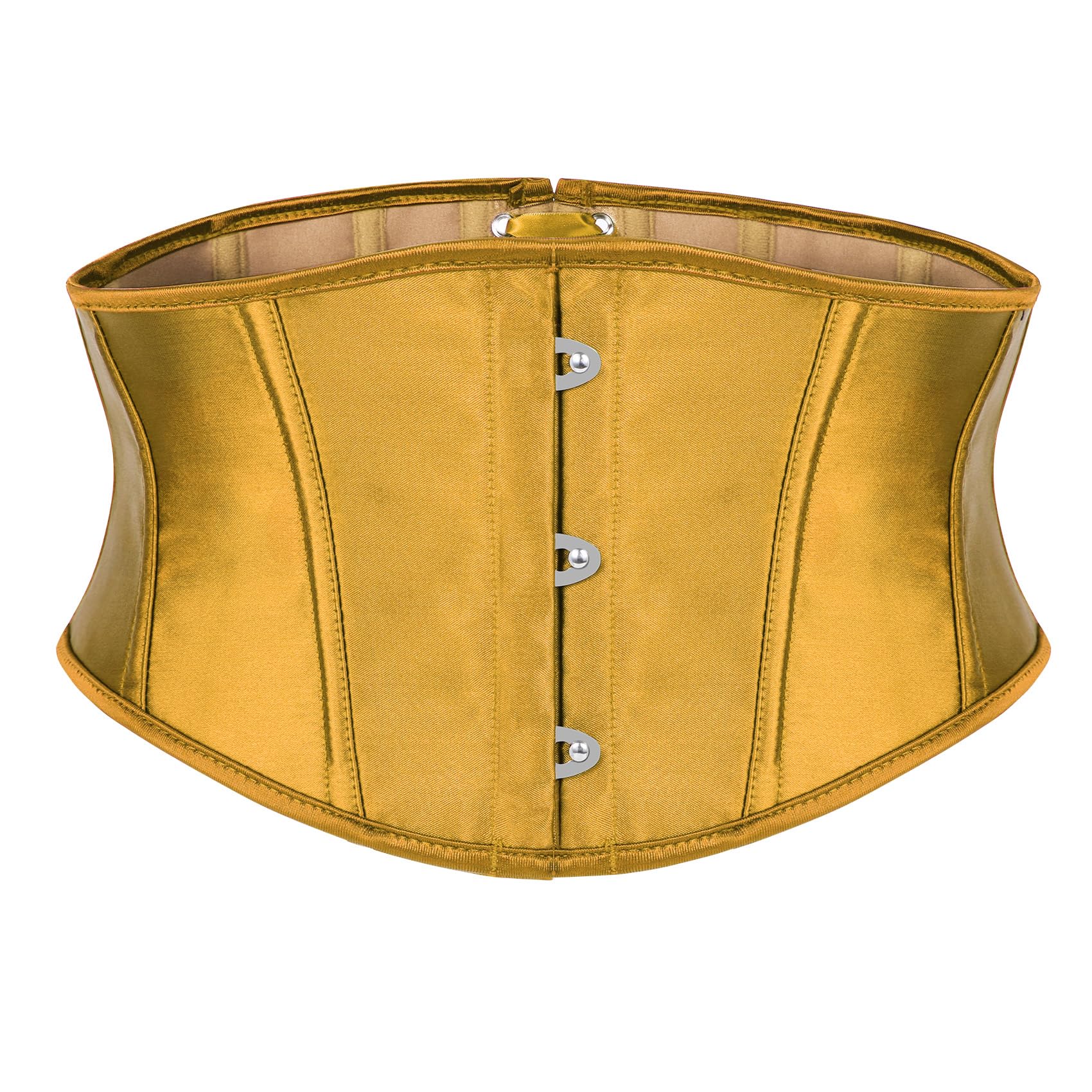 JASGOOD Corset Wide Belt for Women Boned Lace Up Underbust Renaissance Steampunk Pirate Halloween Belt