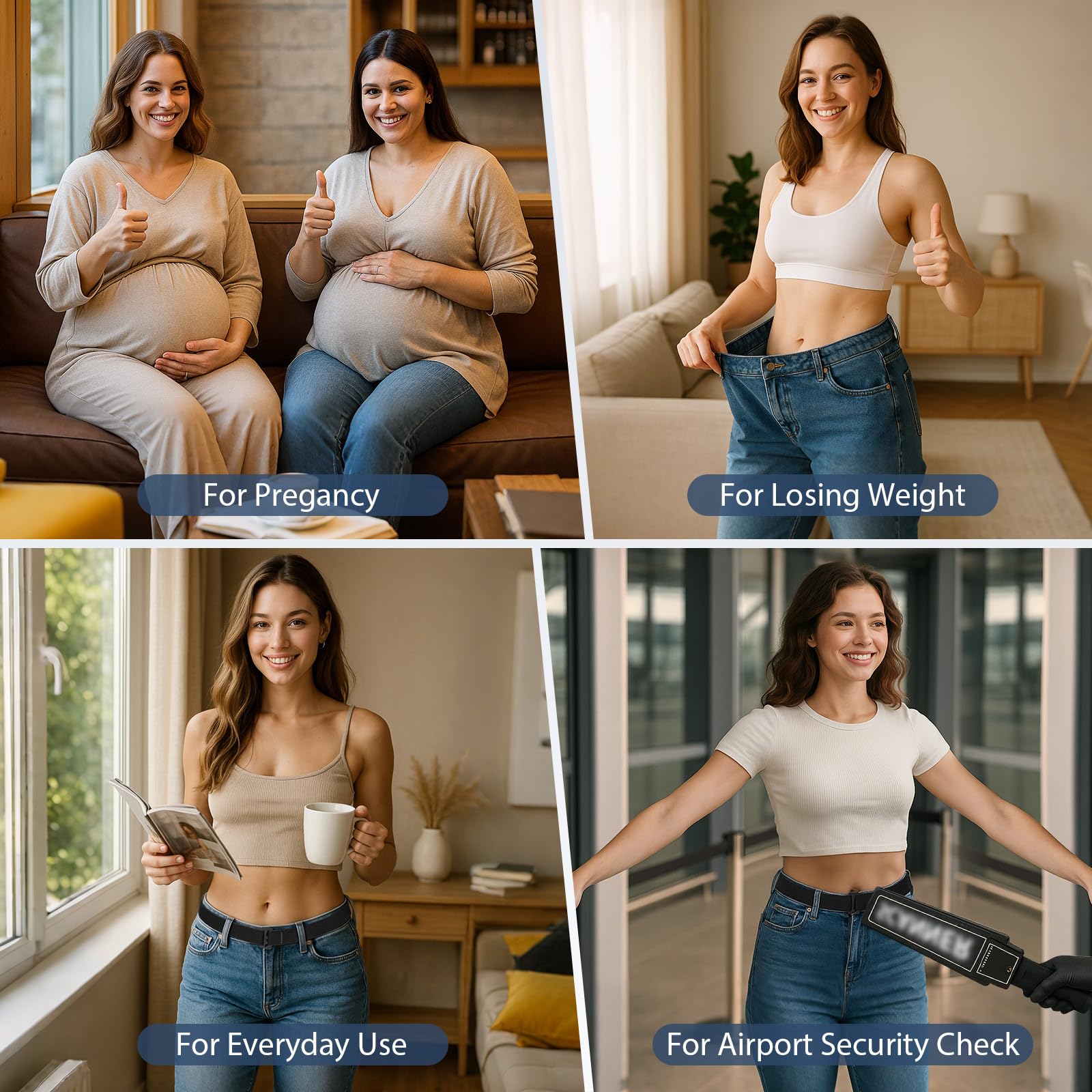 JASGOOD Crop Top Tuck Waist Band Adjustable Band for Sweater Shirts Tuck Band Women Elastic Stretch Belts - JASGOOD OFFICIAL