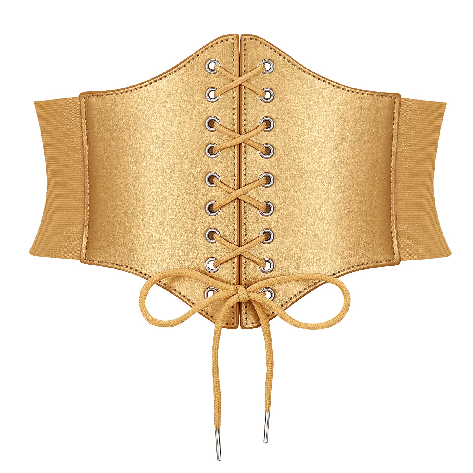 JASGOOD Women’s Elastic Costume Waist Belt Lace-up Tied Waspie Corset Belts for Women - JASGOOD OFFICIAL