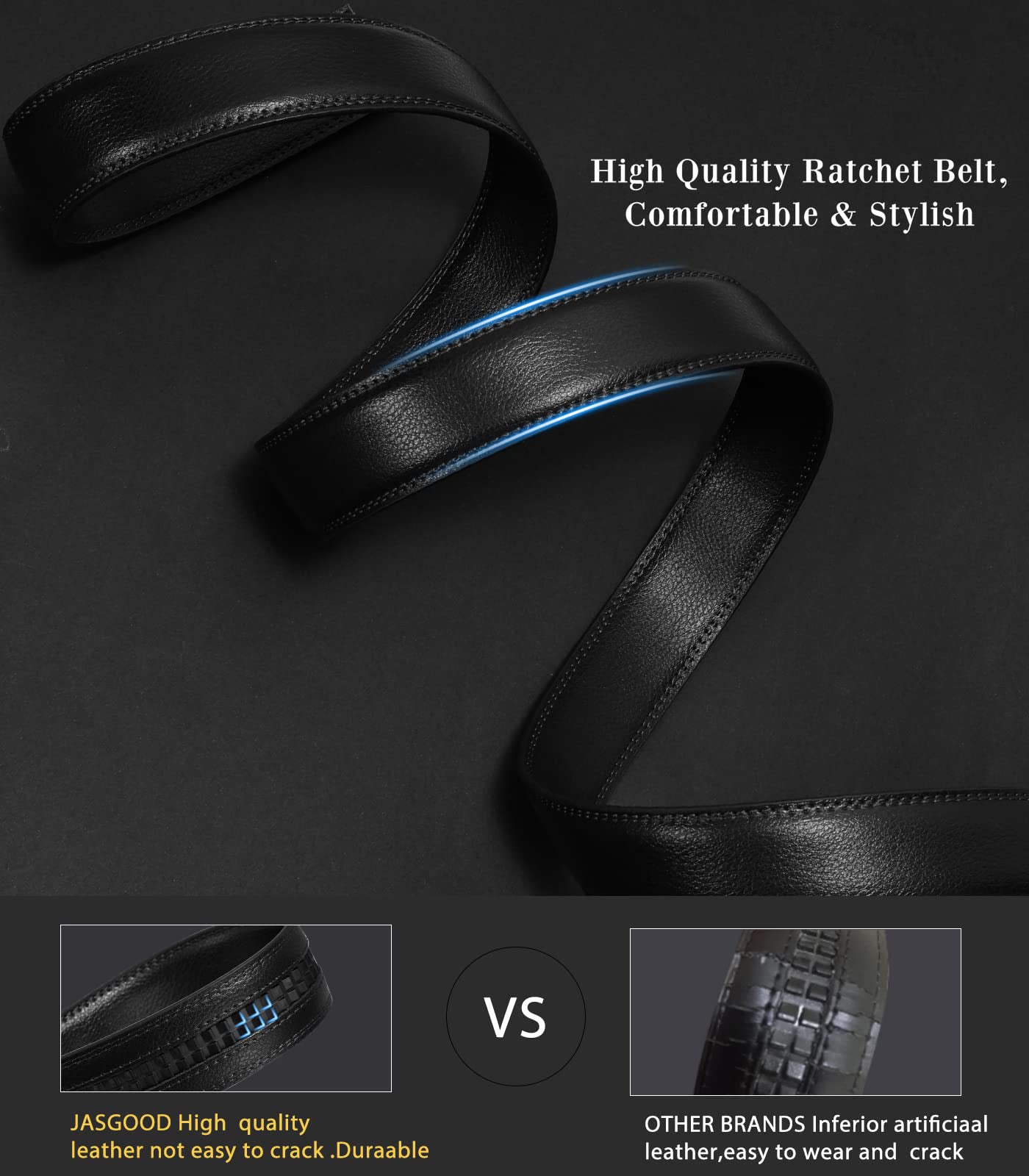 Leather Belt Strap 30mm/1.18" Replacement Without Buckle