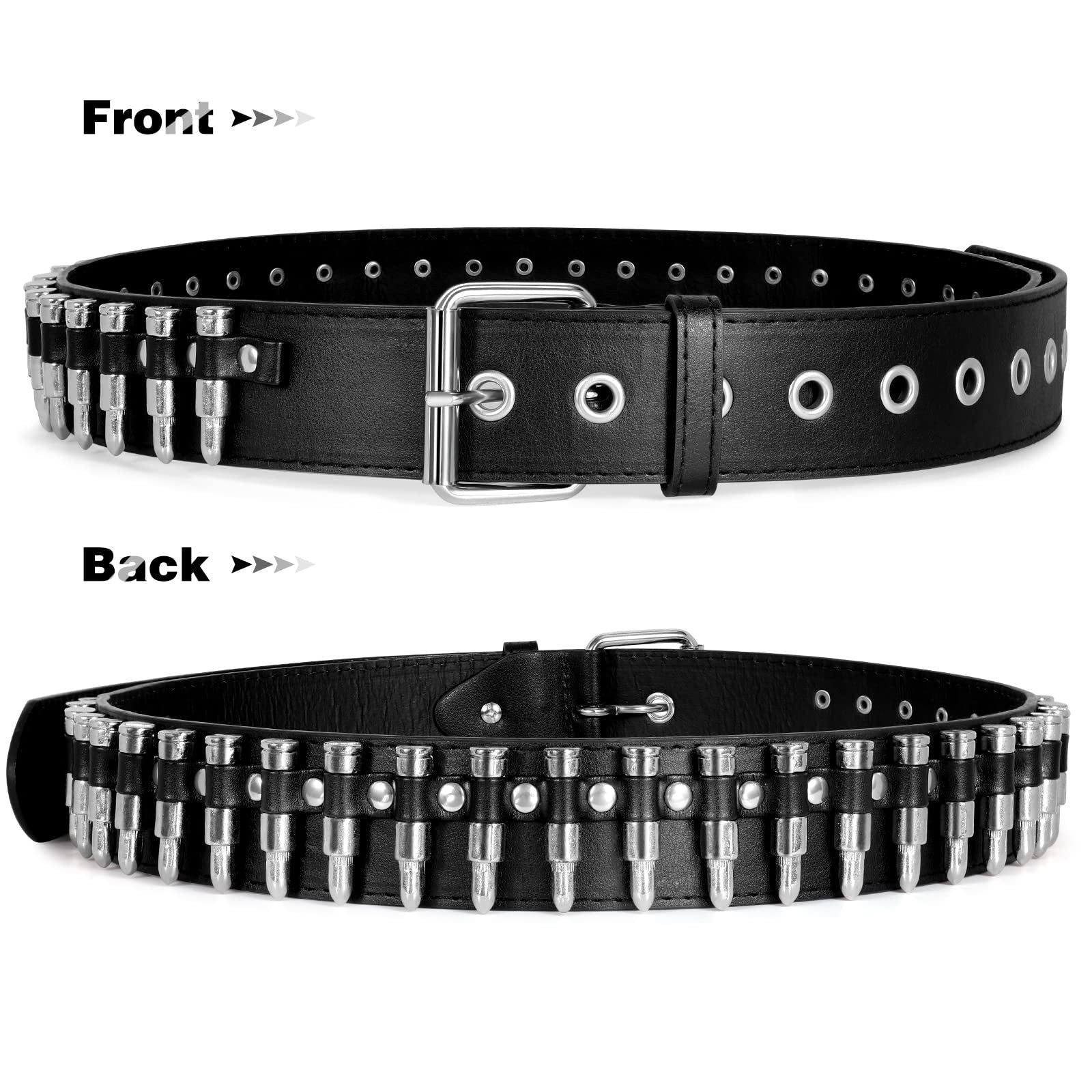 Y2K Goth Bullet Design Belt
