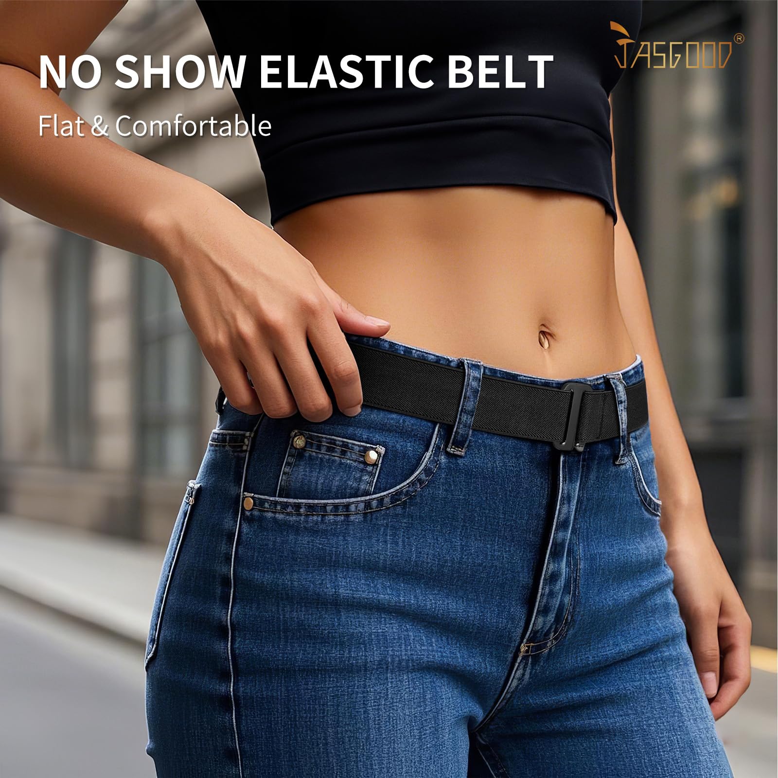 1-pack Invisible Elastic Web Strap Belt