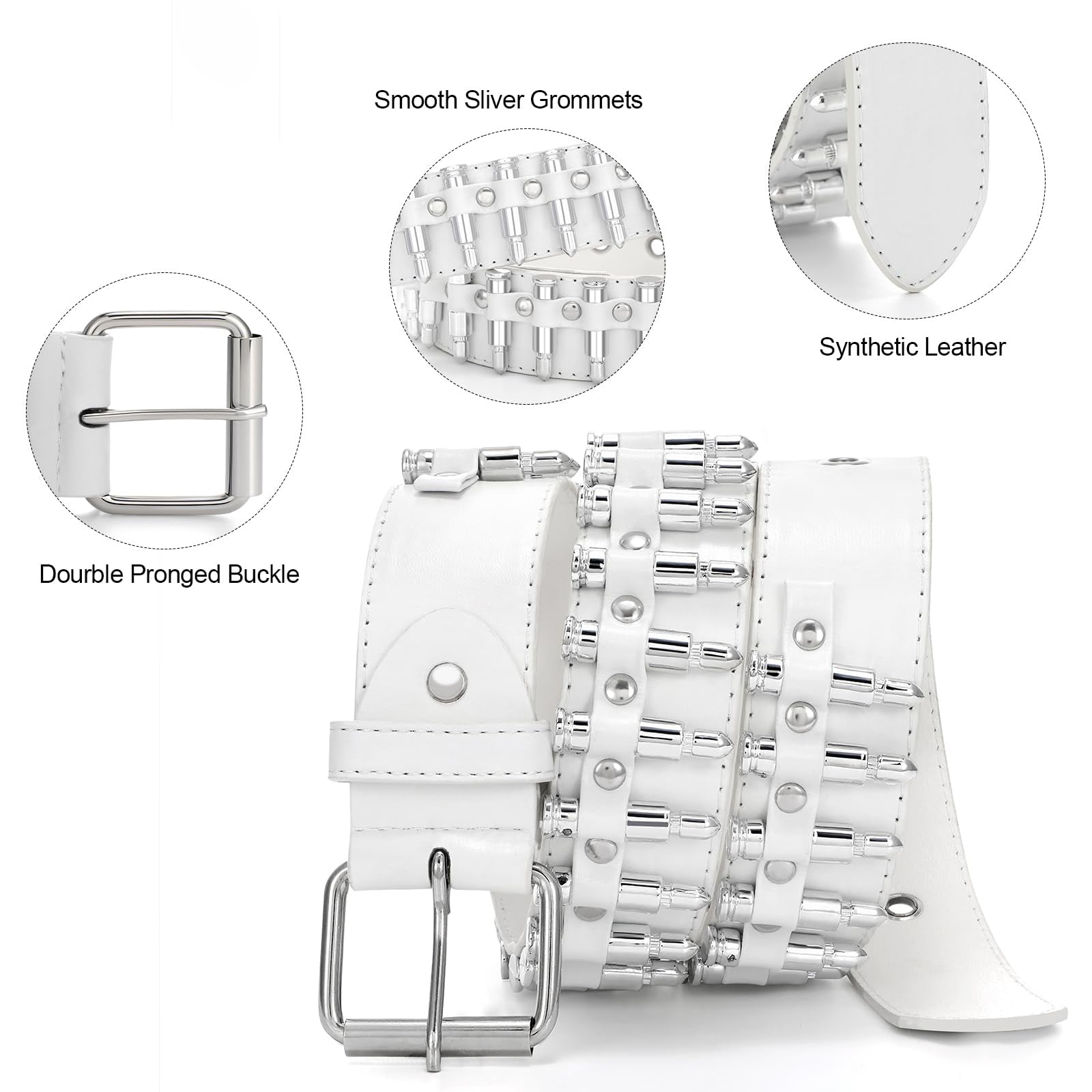 Y2K Goth Bullet Design Belt