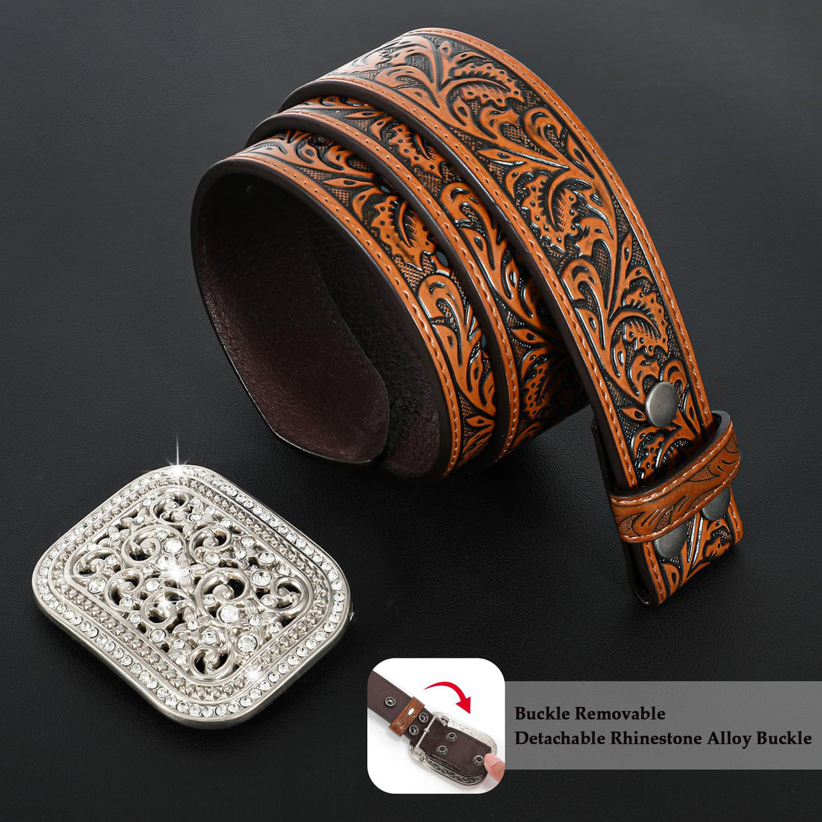 Unisex Western Belt Vintage Country Belts