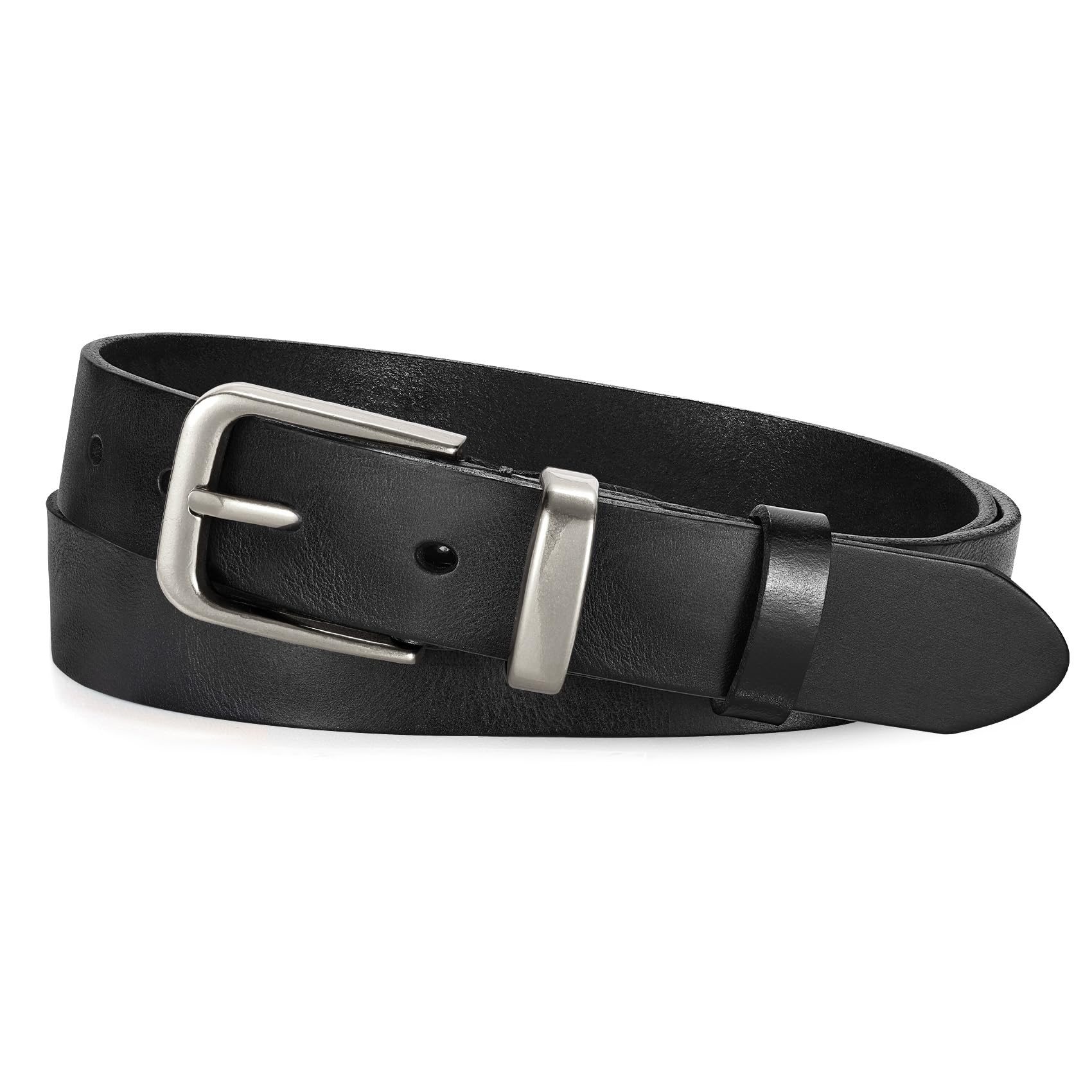 Vintage Metal Buckle Genuine Leather Belt
