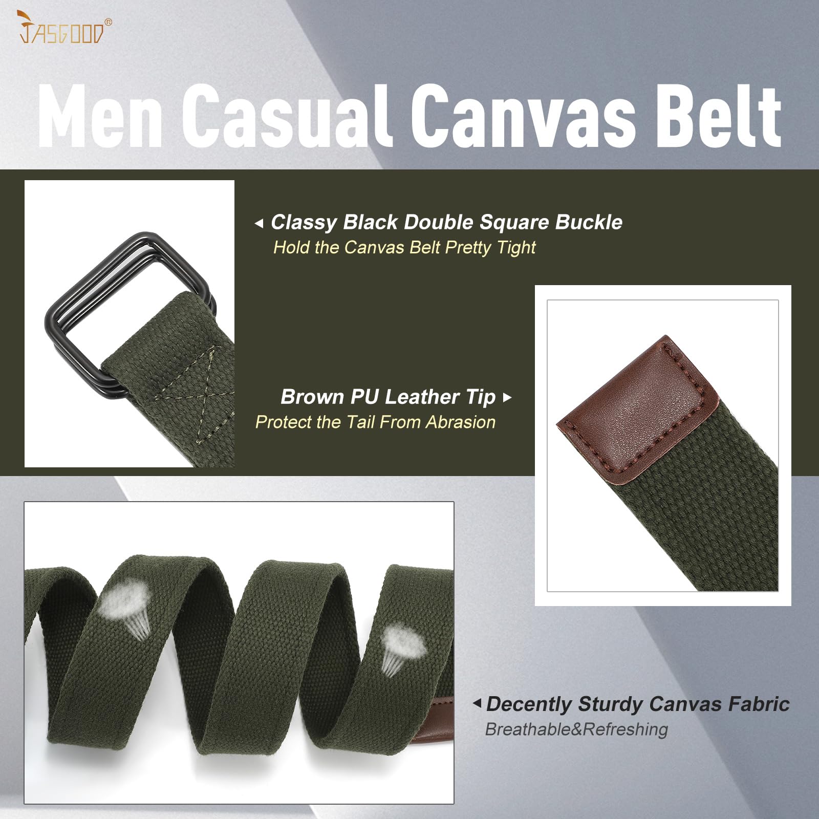 Plus Size Unisex Canvas Belt for Jeans