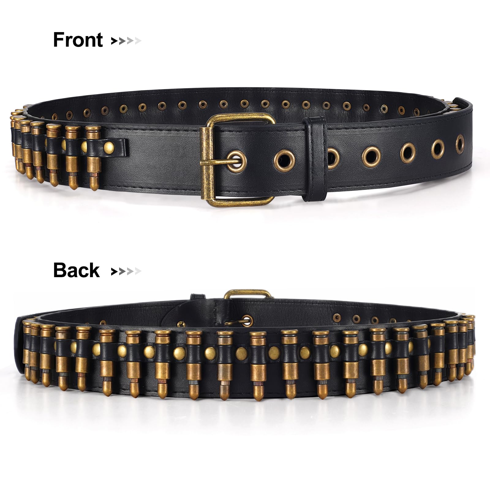 Y2K Goth Bullet Design Belt