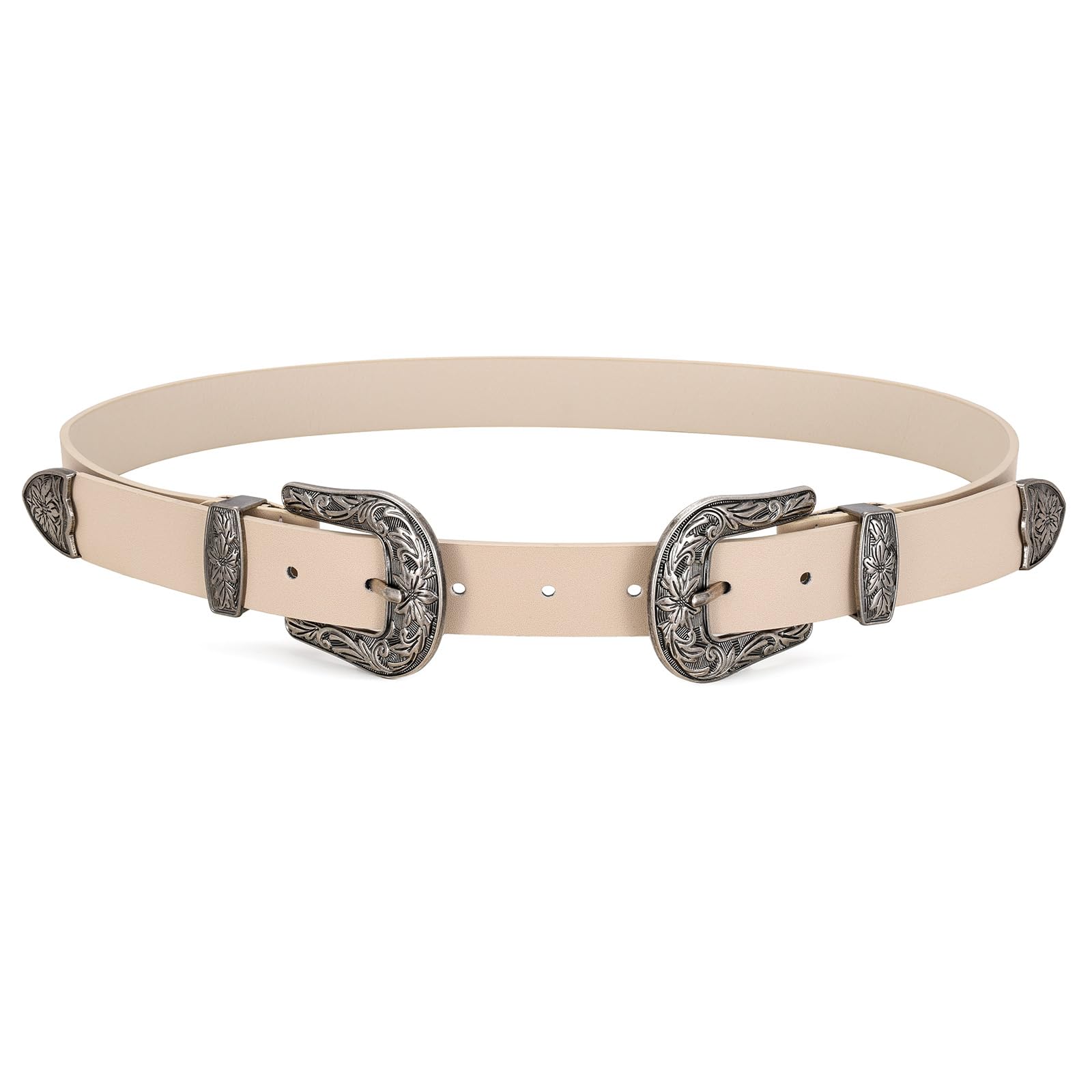 Double Buckle Western Belts - JASGOOD OFFICIAL