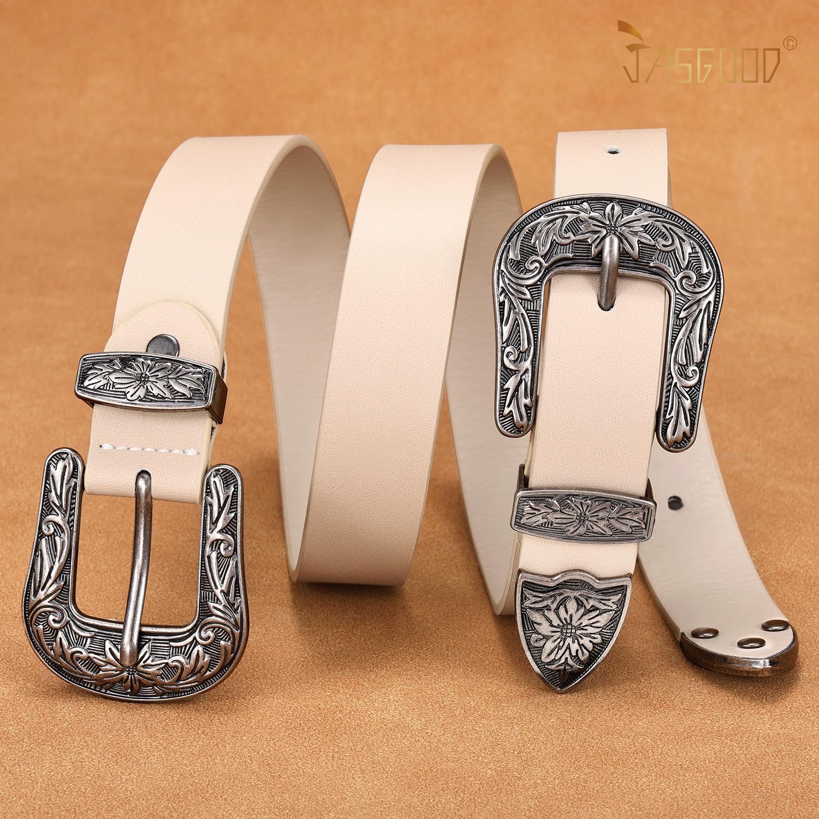 Double Buckle Western Belts - JASGOOD OFFICIAL