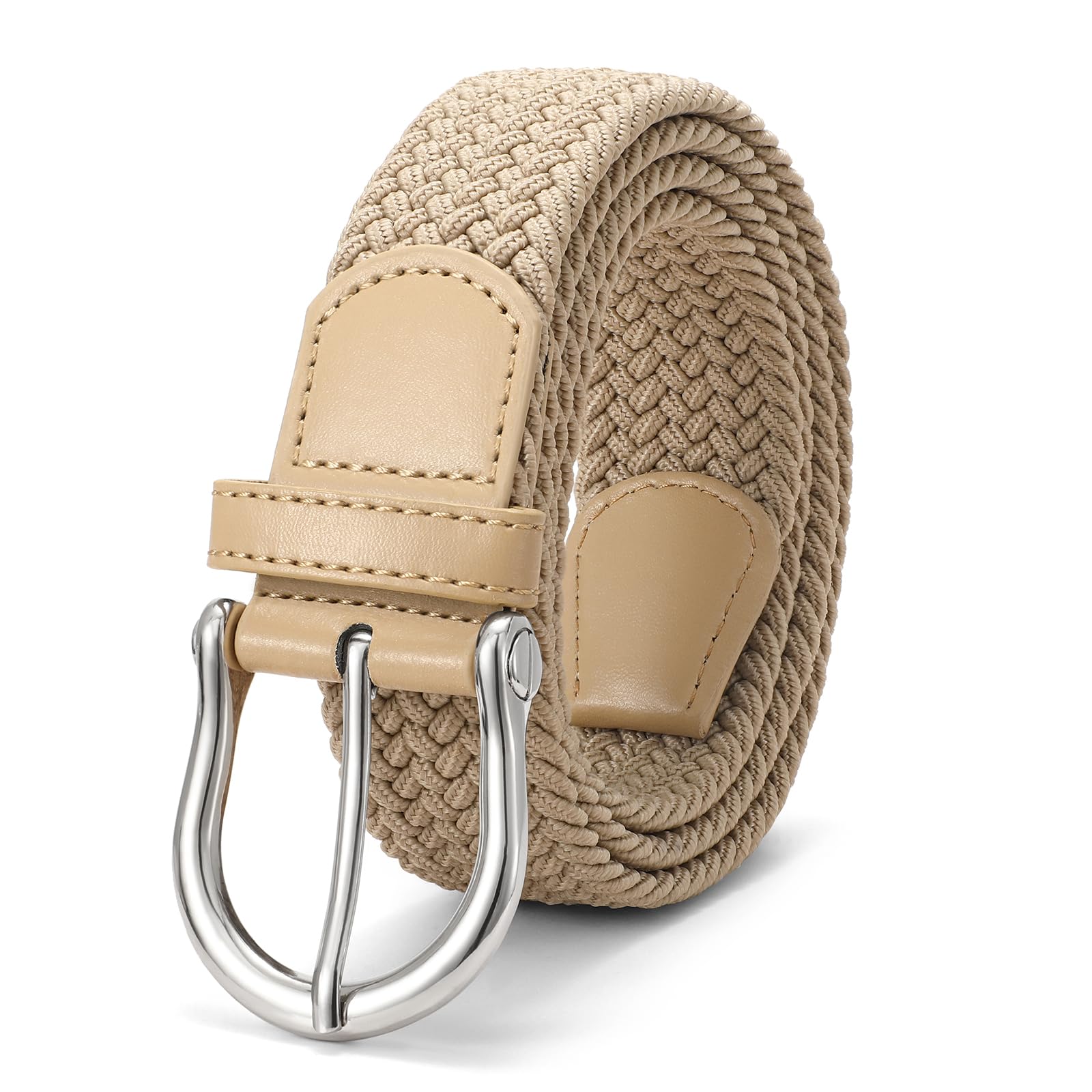 Women Stretch Braided Woven Belt For Men