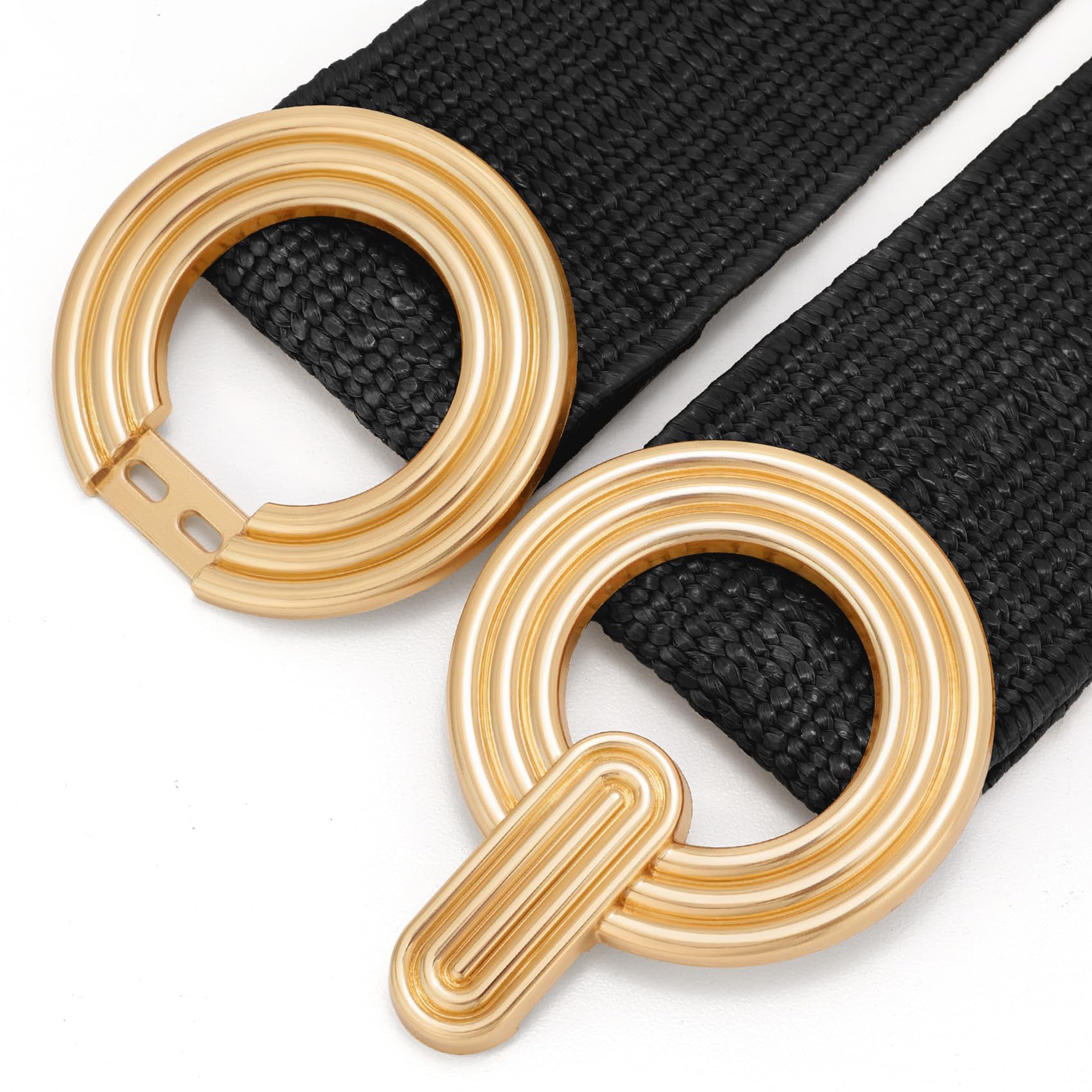 Straw Woven Elastic Belt