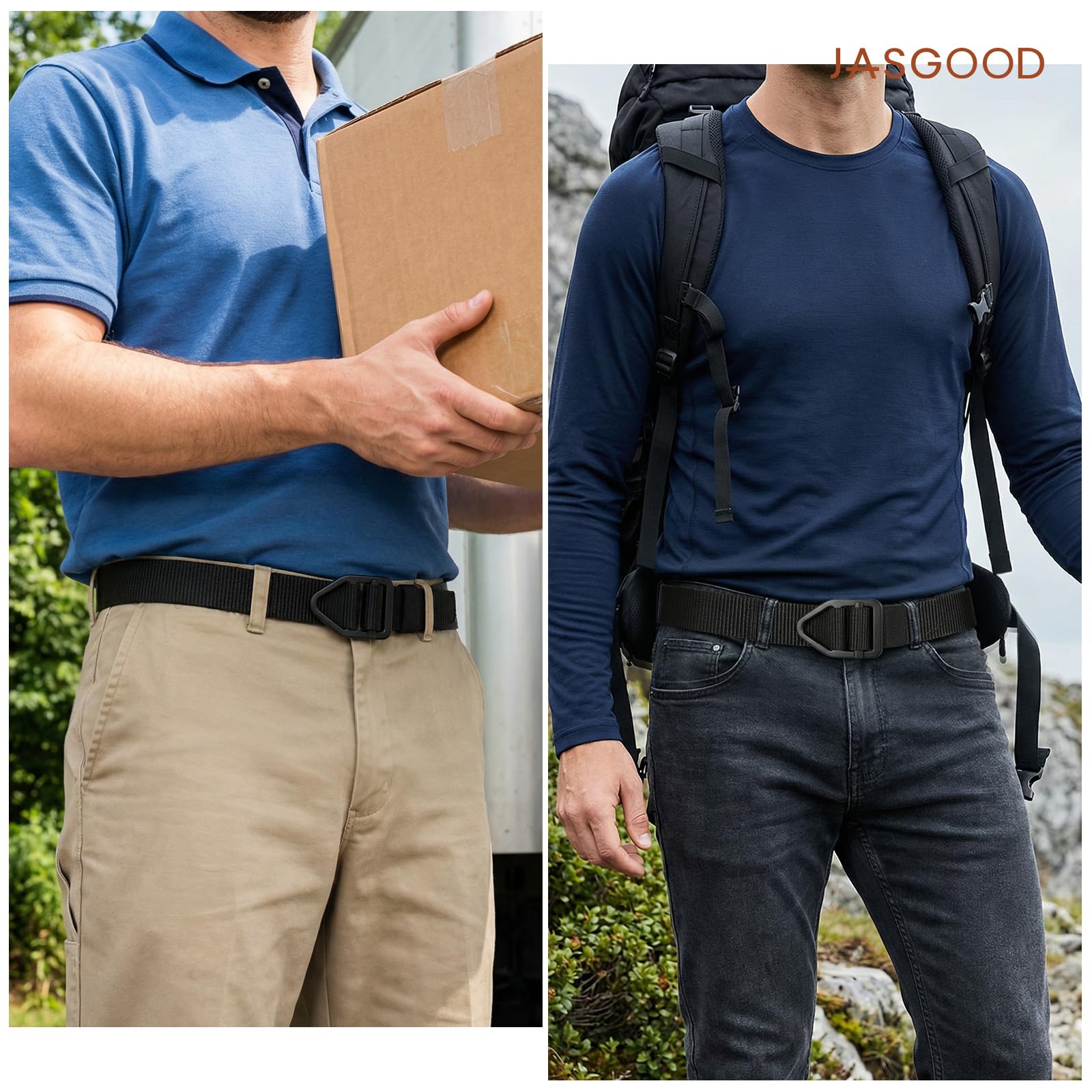 Nylon Belt With Meatal Buckle - JASGOOD OFFICIAL