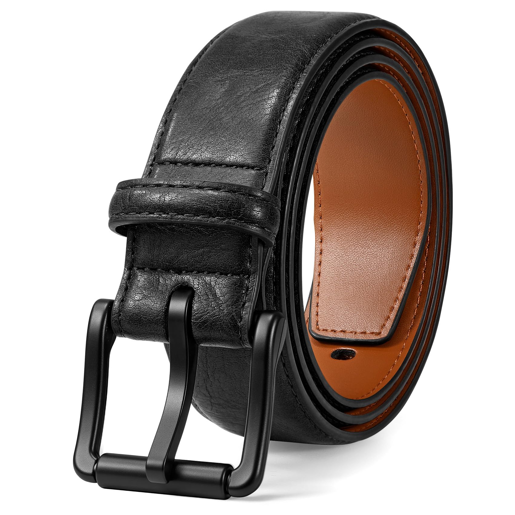 Nickel Free TSA Approved Leather Belt For Men