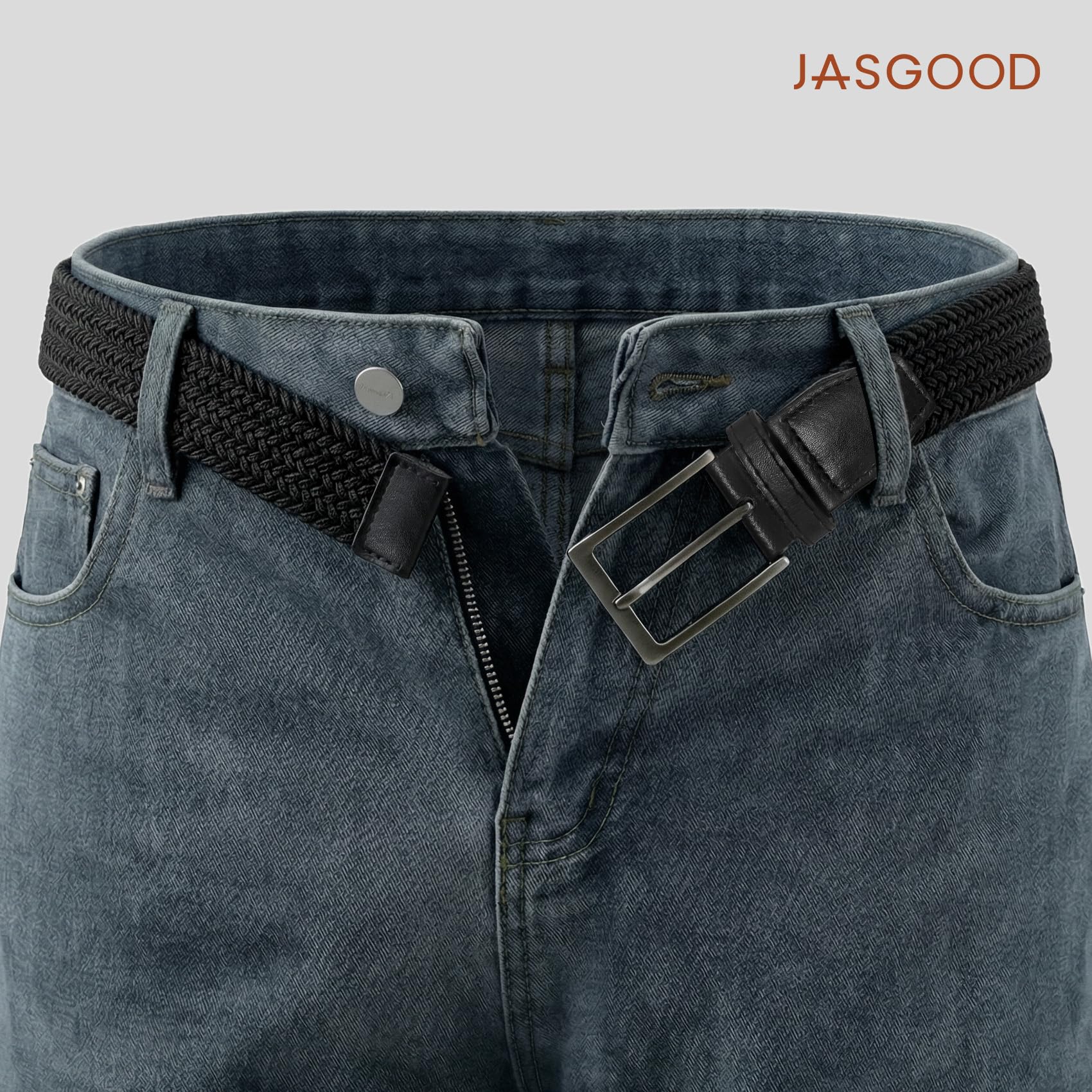 Braided Stretch Golf Belt for Men Women