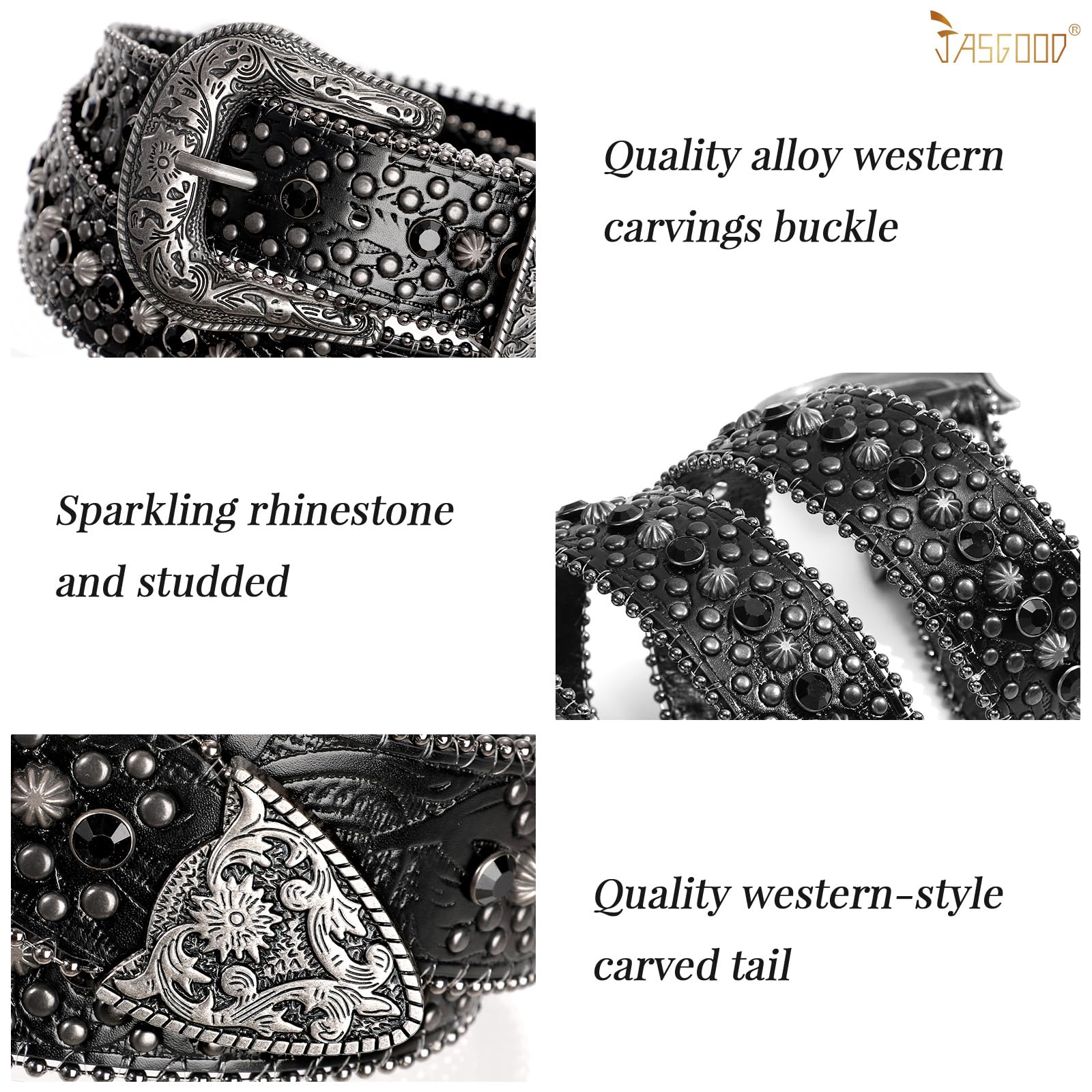 Rhinestone Belt for Women Men