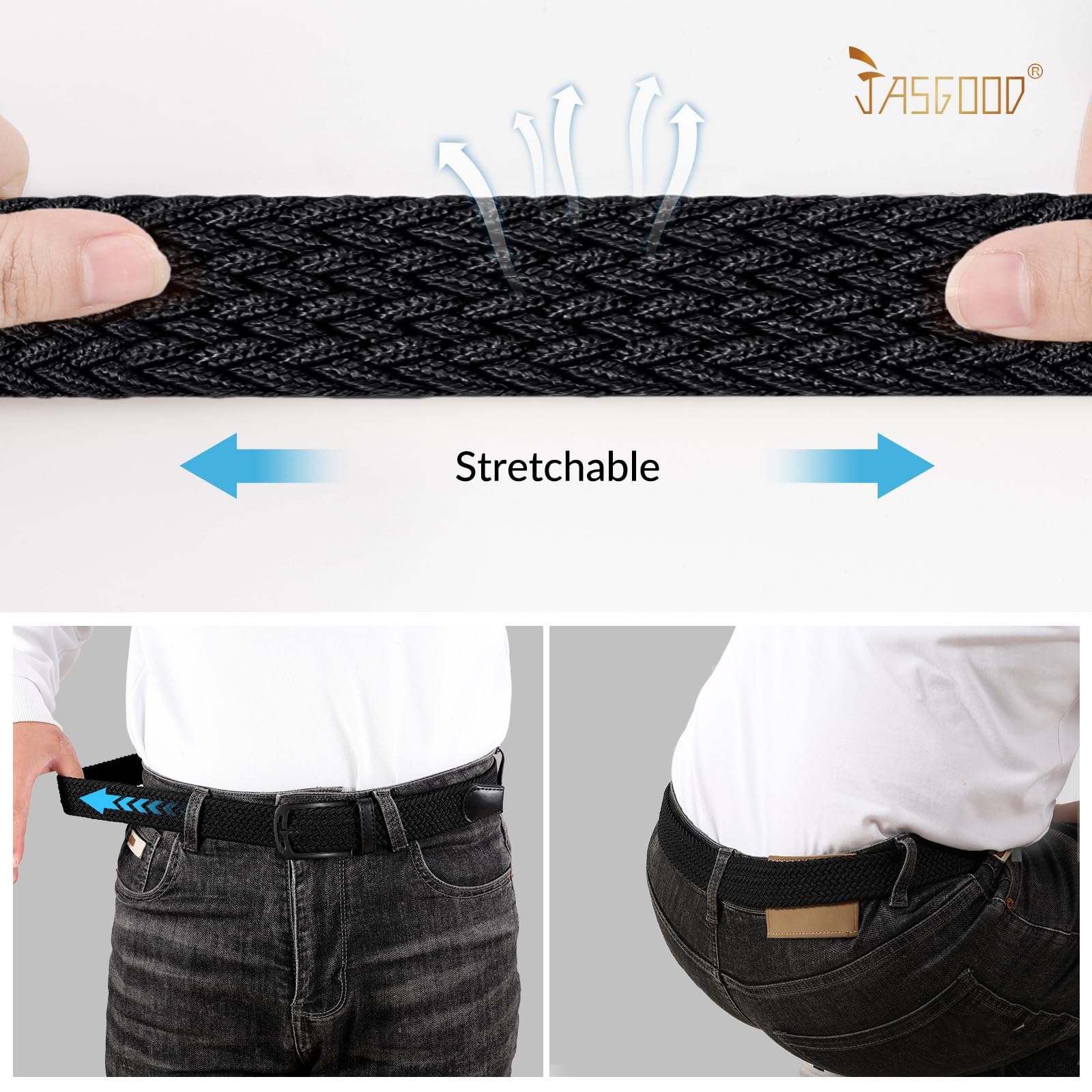 Elastic Braided Woven Belt