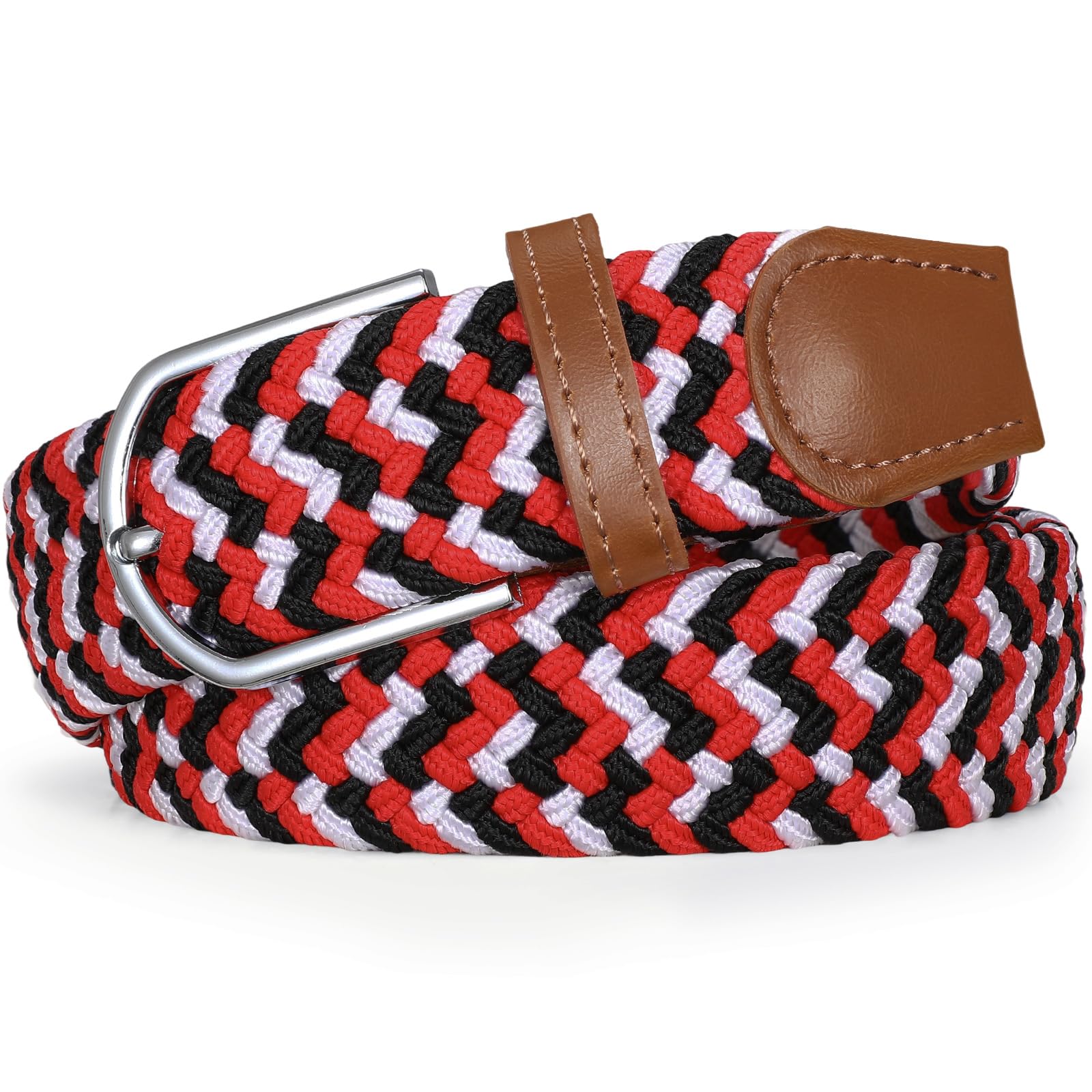 Braided Stretch Belt for Men Women