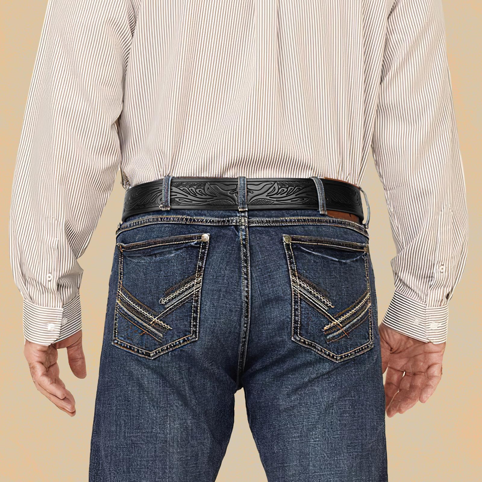Western Belt Strap Without Buckle - JASGOOD OFFICIAL