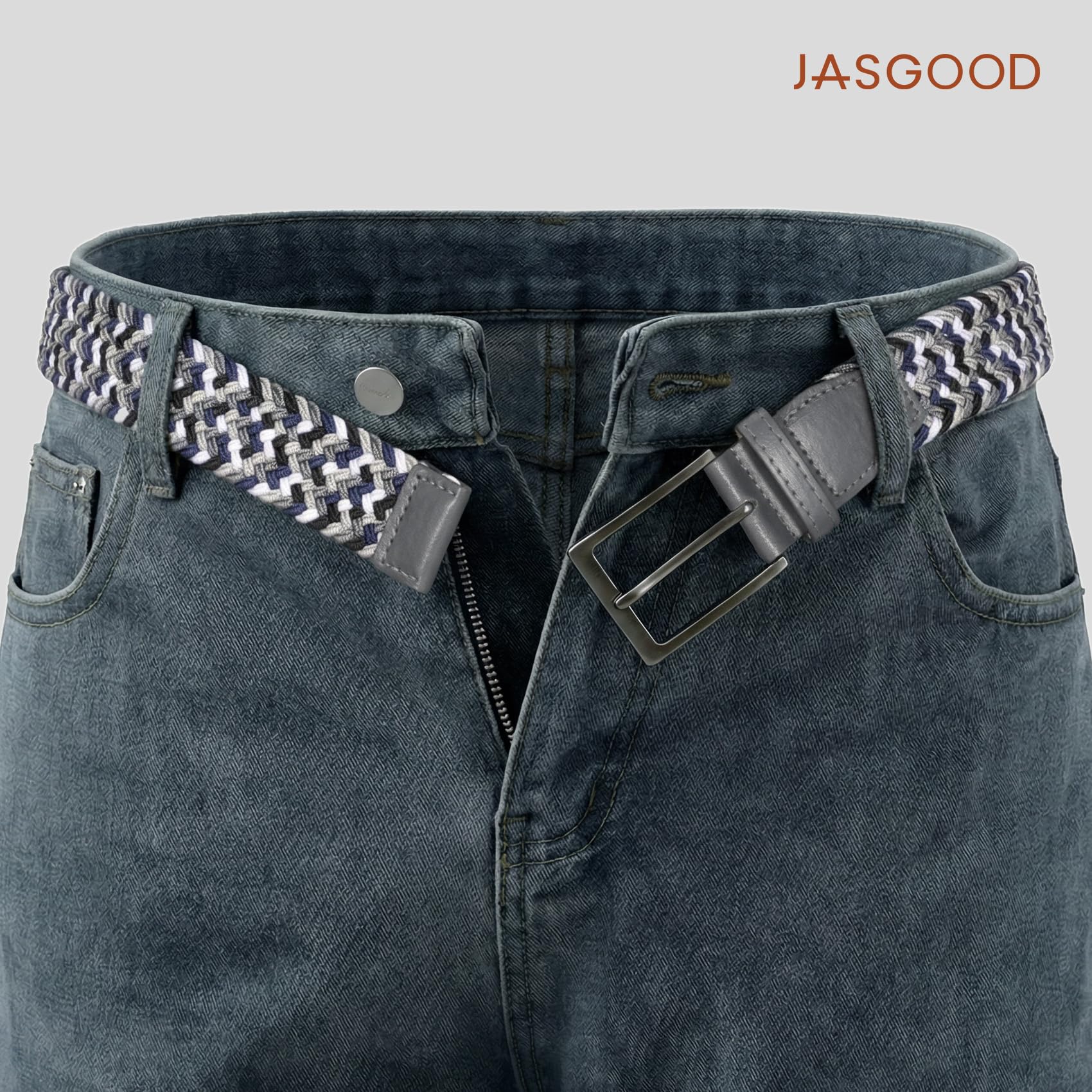 Braided Stretch Golf Belt for Men Women