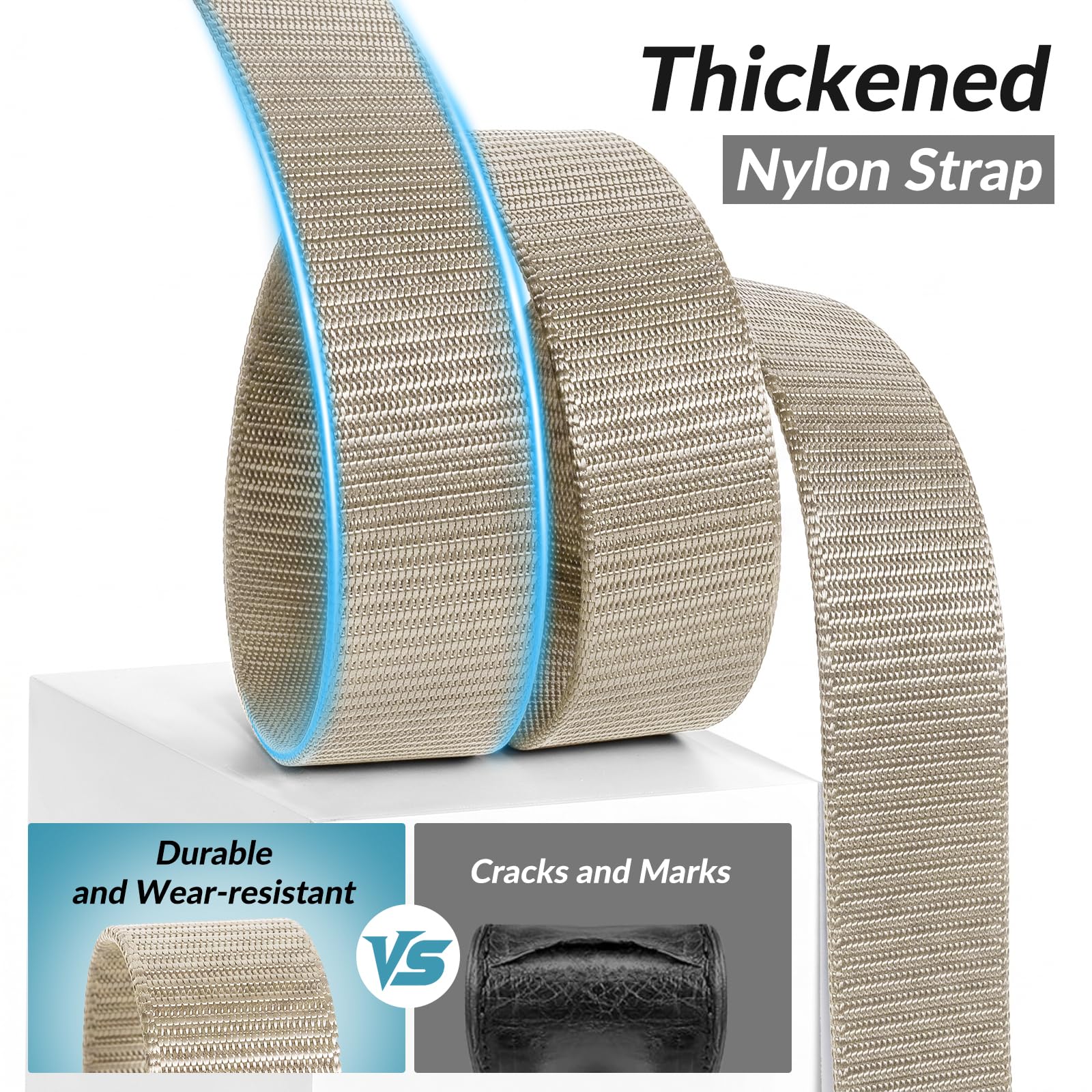 2-Pack Tactical Camo Nylon Web Belt for Outdoor
