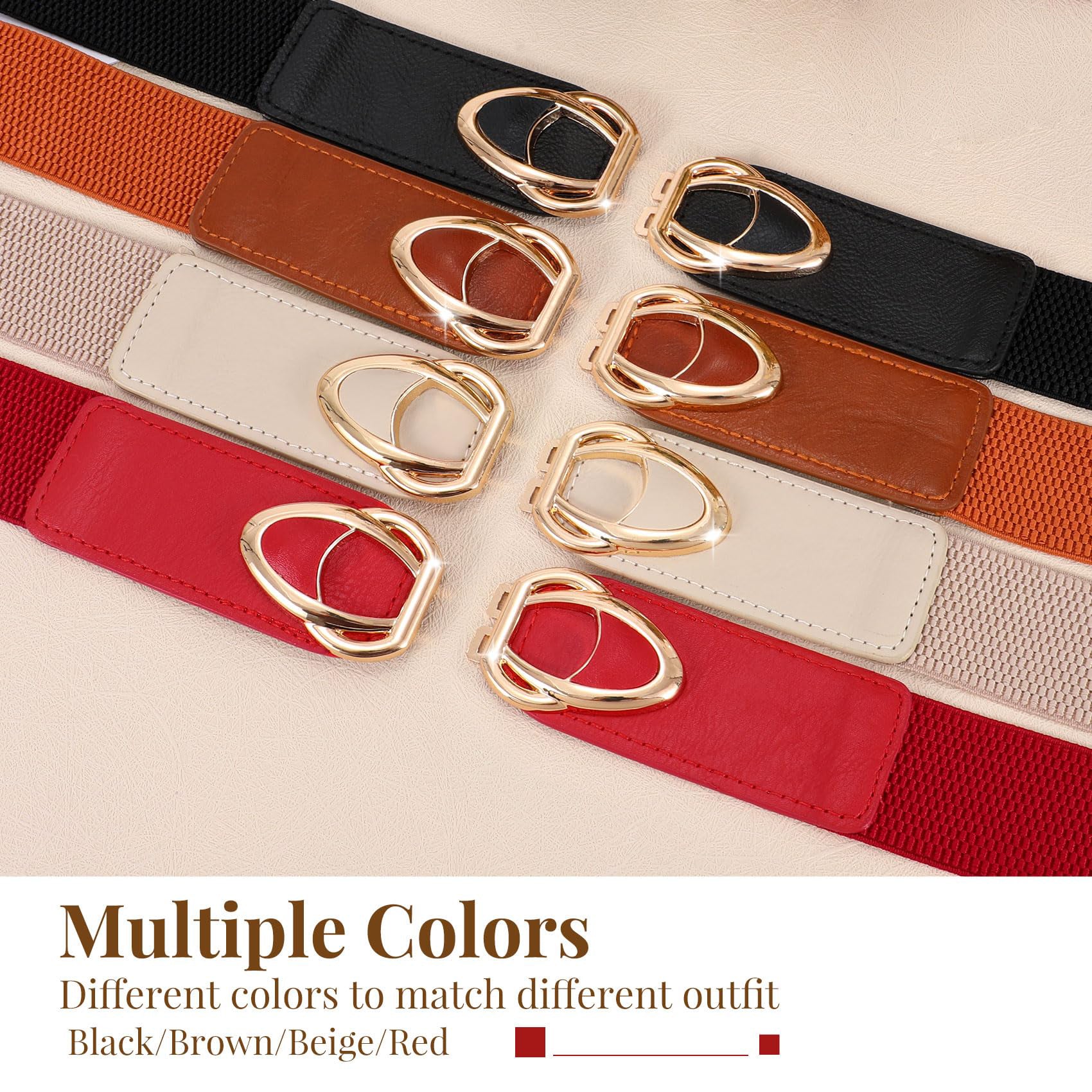 4-Pack Fashion Waistband for Dress