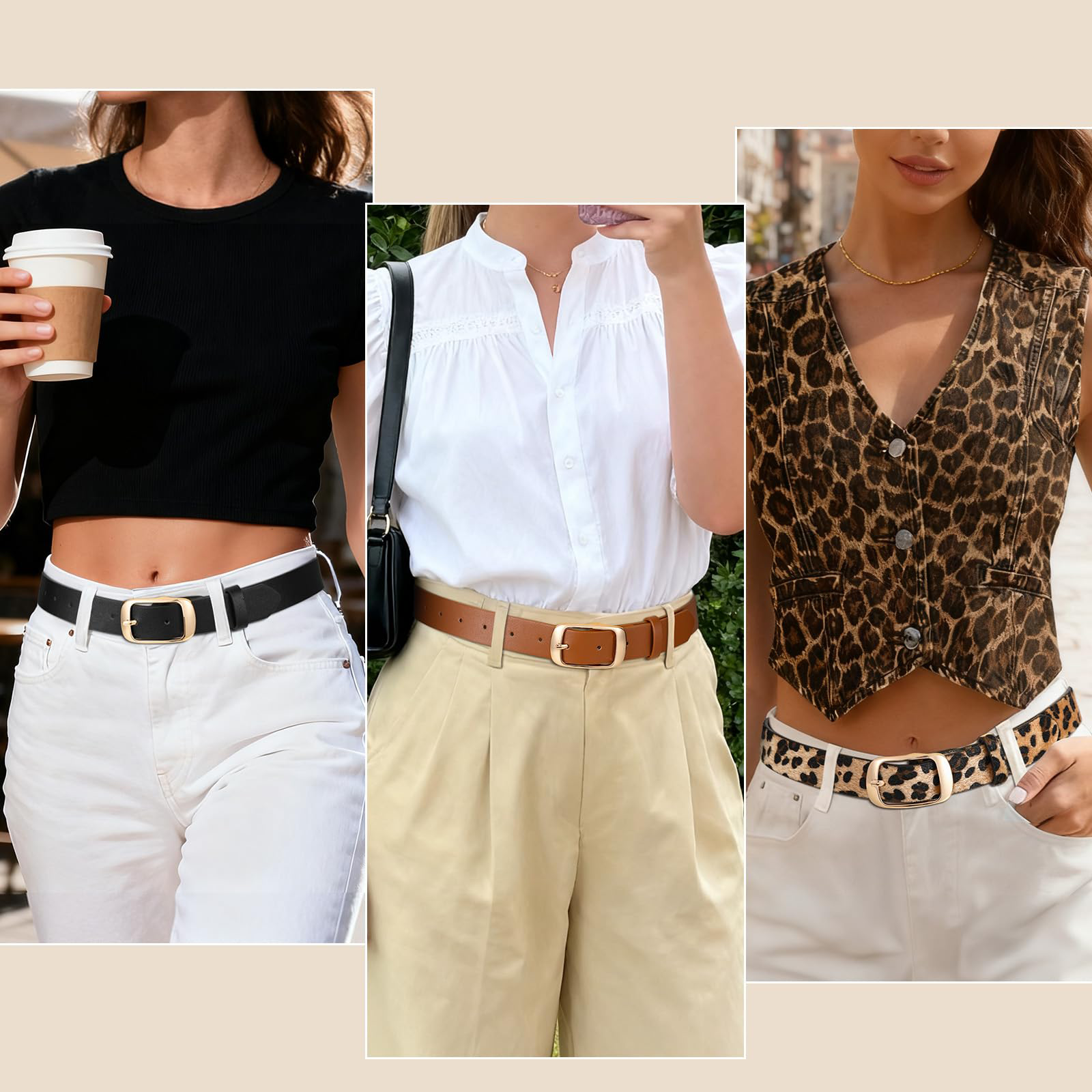 Ladies Casual Belt for Jeans Pants