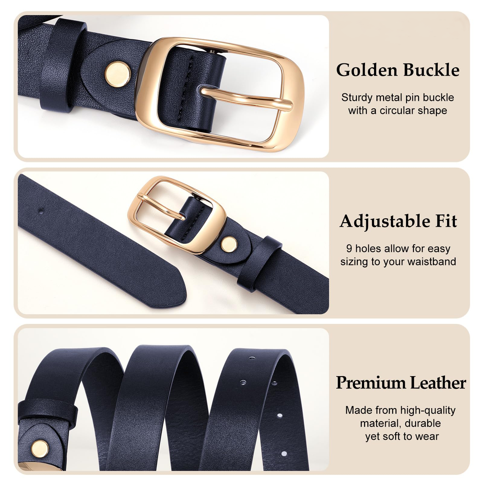 Ladies Casual Belt for Jeans Pants