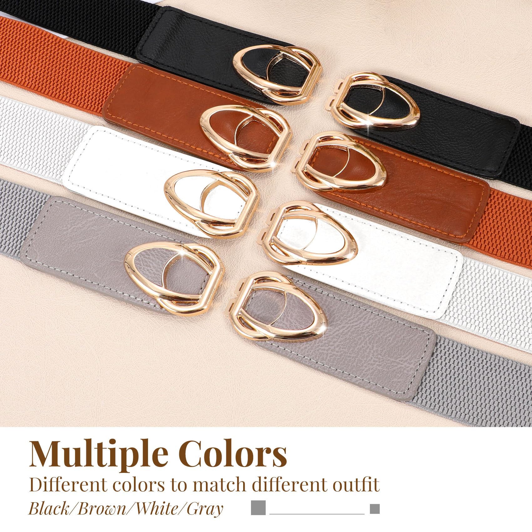 4-Pack Fashion Waistband for Dress