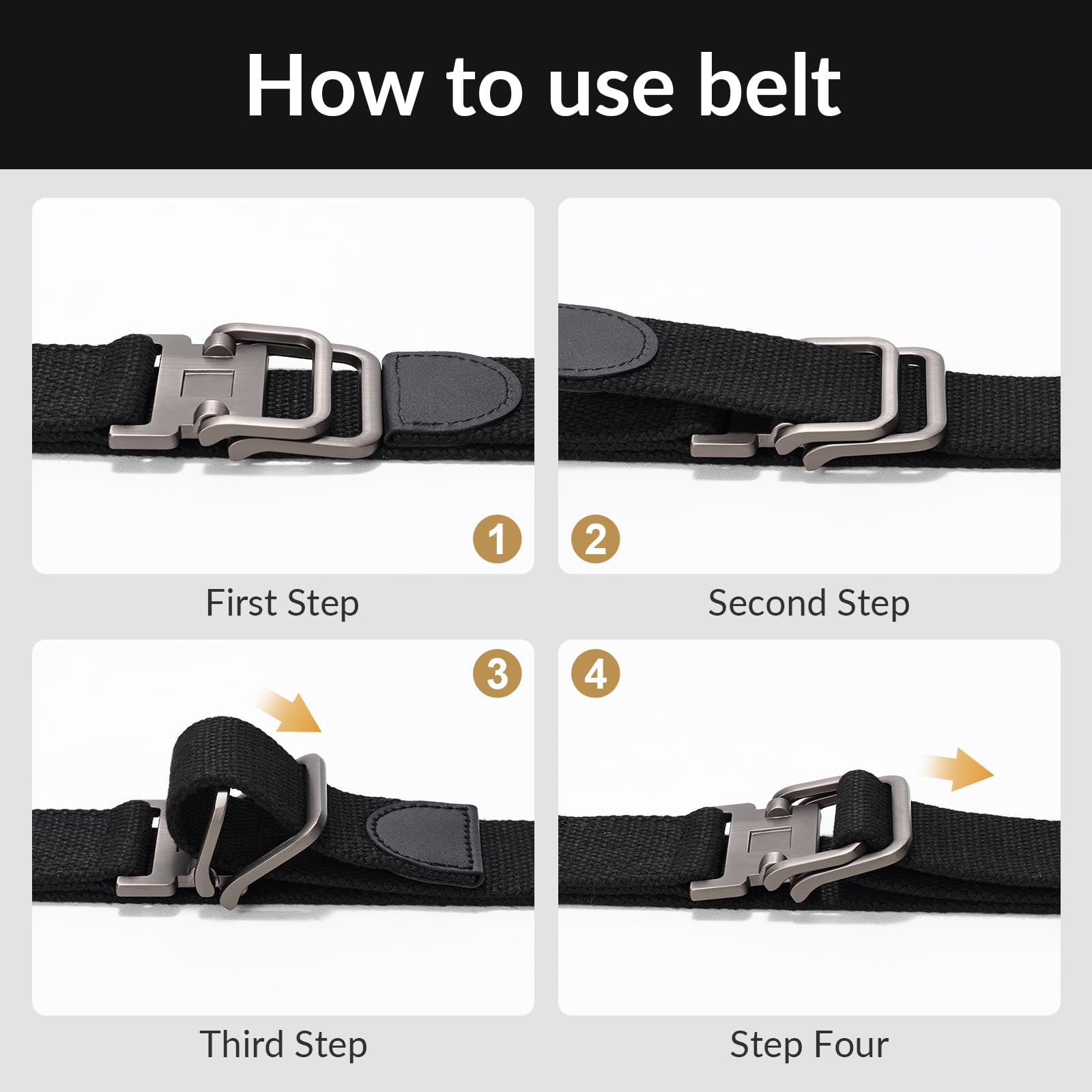 Unisex Casual Fabric Canvas Belt for Jeans