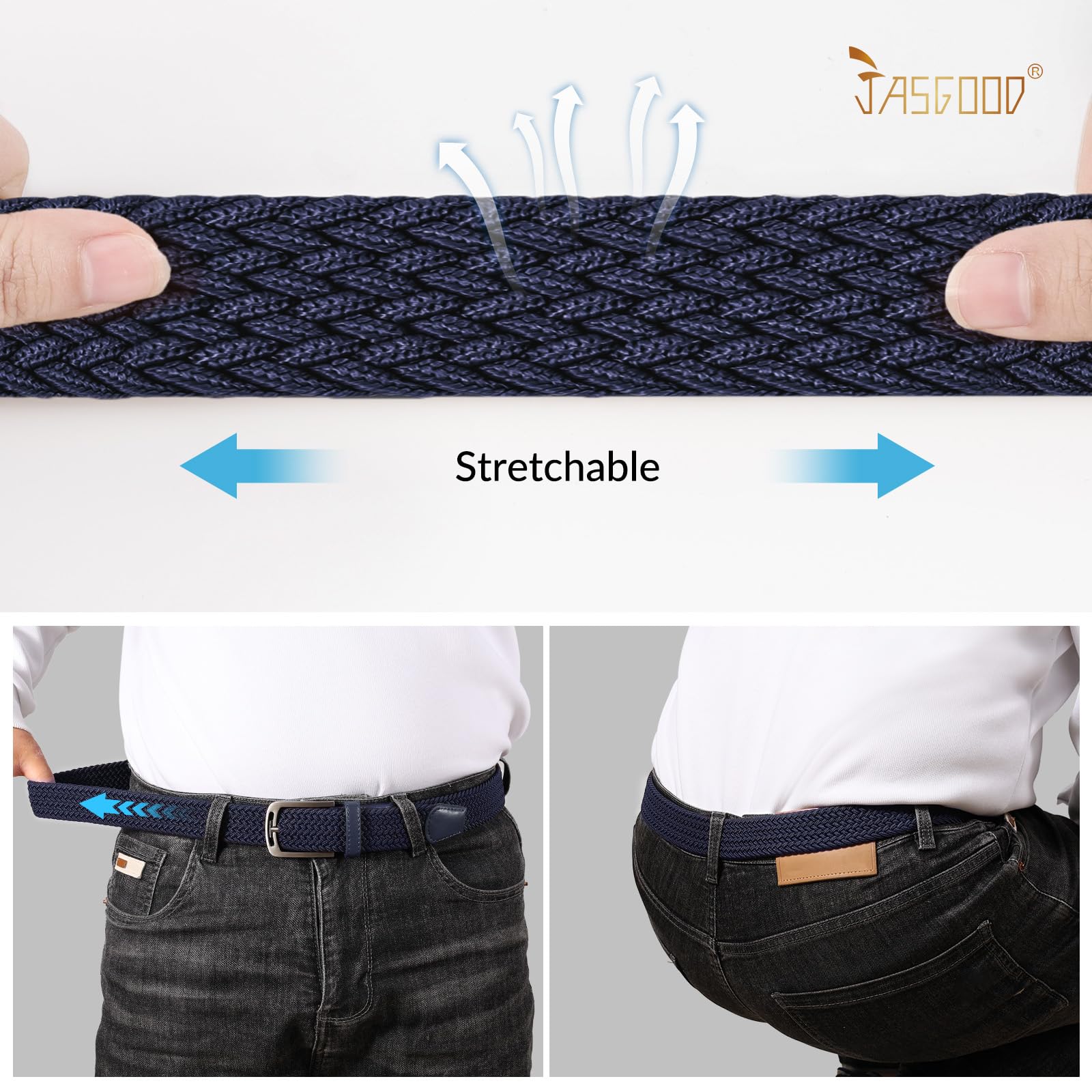 Elastic Braided Woven Belt