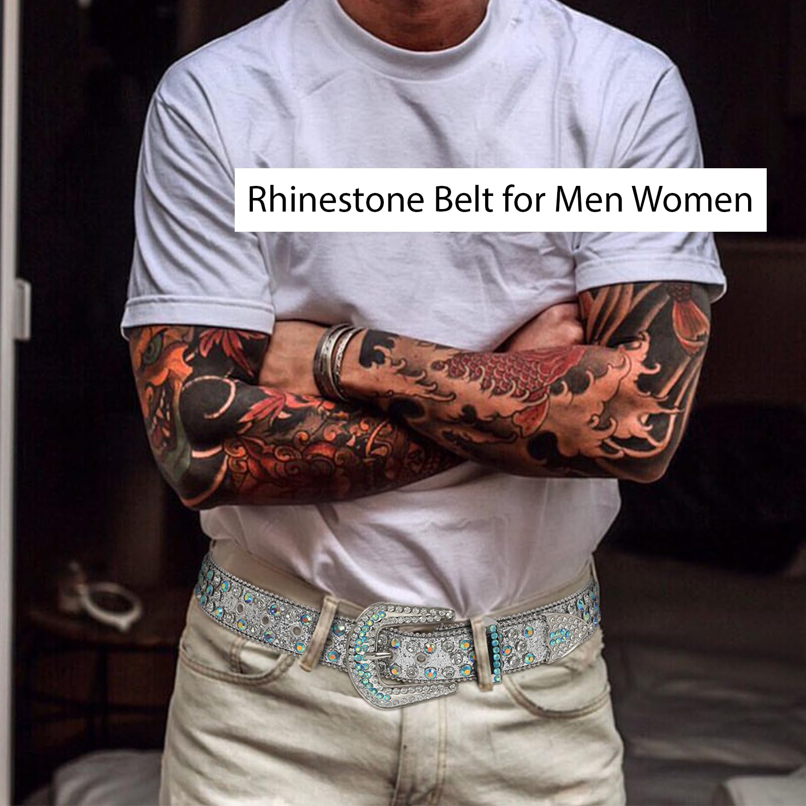 Studded Rhinestone Belts