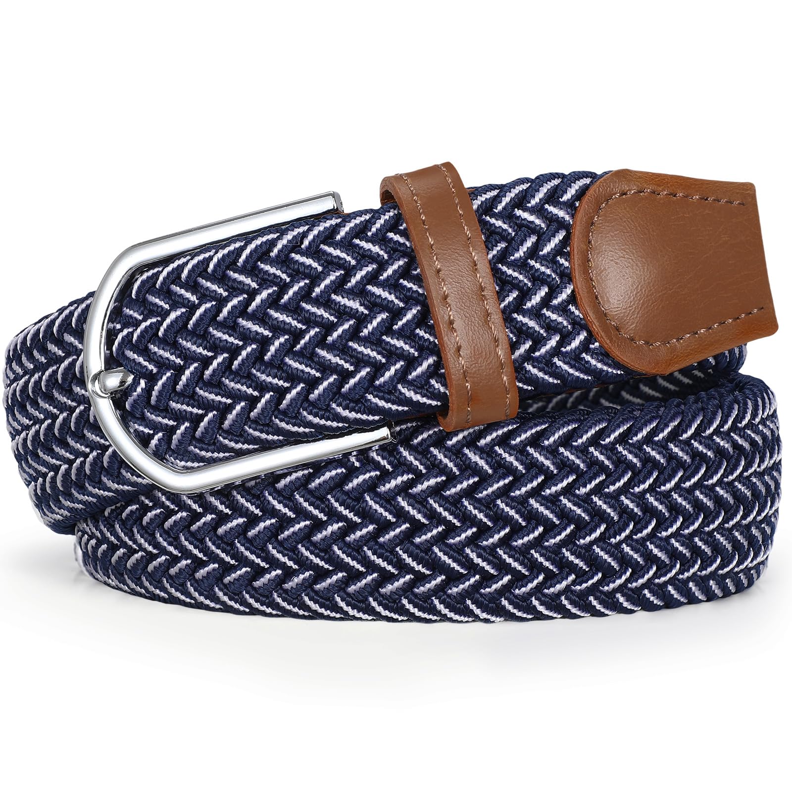 Braided Stretch Belt for Men Women