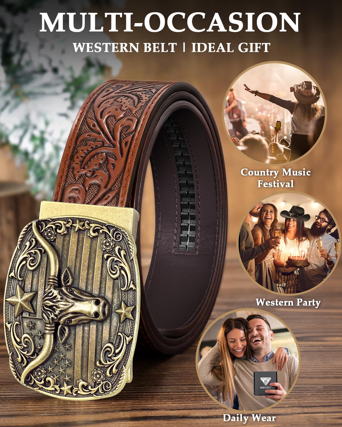 Cowgirl Sliding Ratchet Belt - JASGOOD OFFICIAL