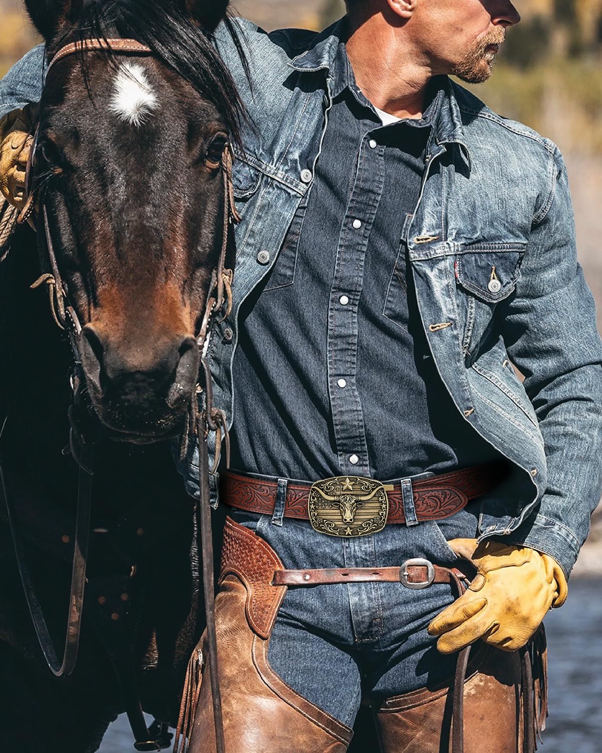 Handcraft Western Sliding Belt for Cowboy Cowgirl - JASGOOD OFFICIAL