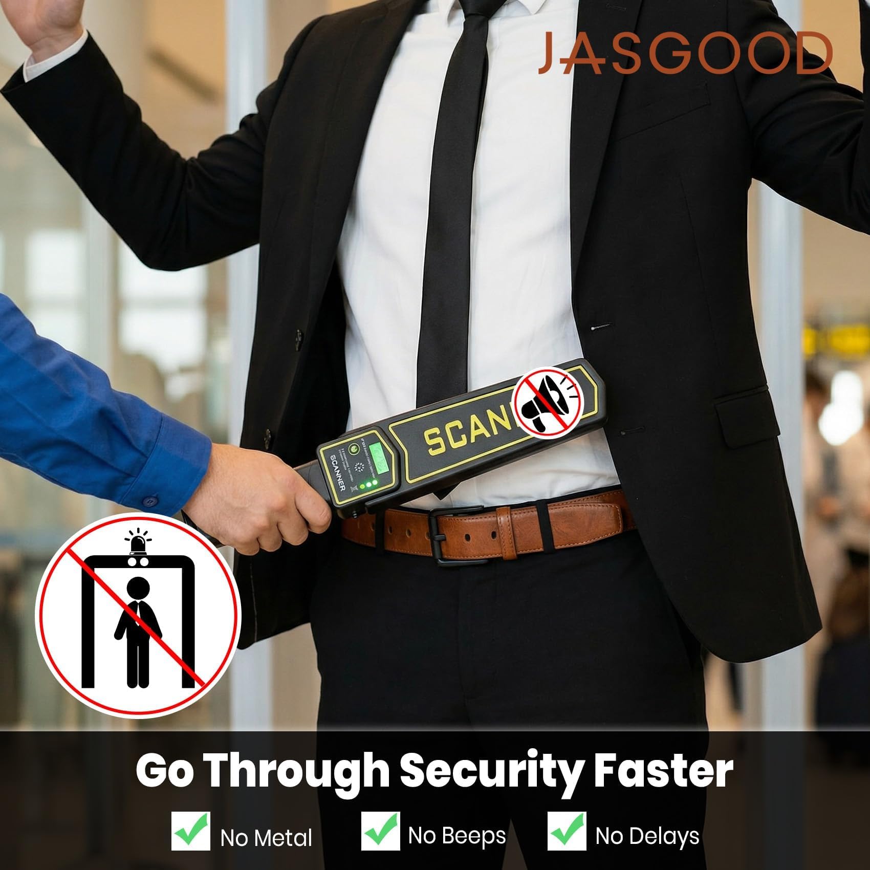 Nickel Free TSA Approved Leather Belt For Men