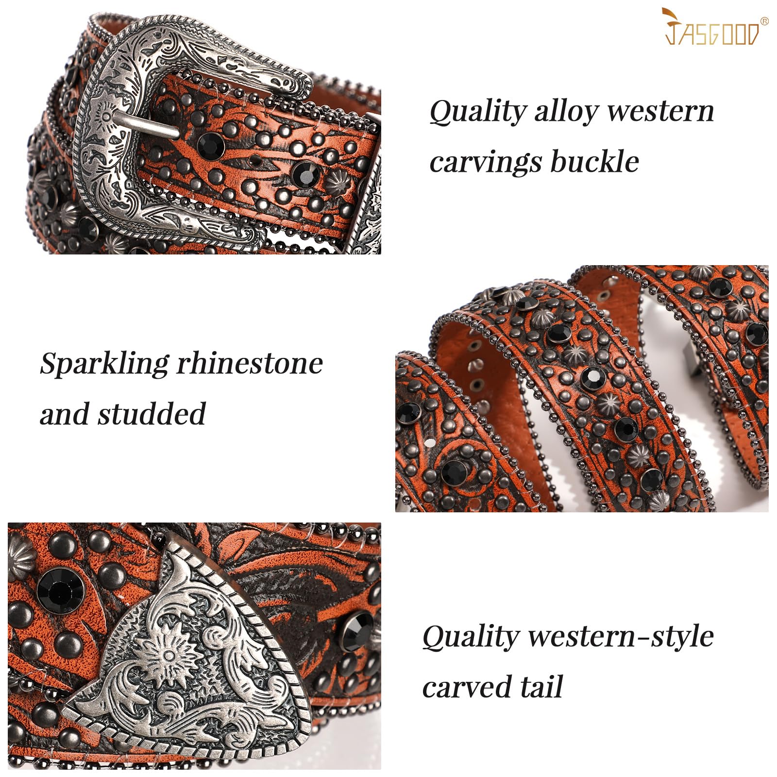 Rhinestone Belt for Women Men