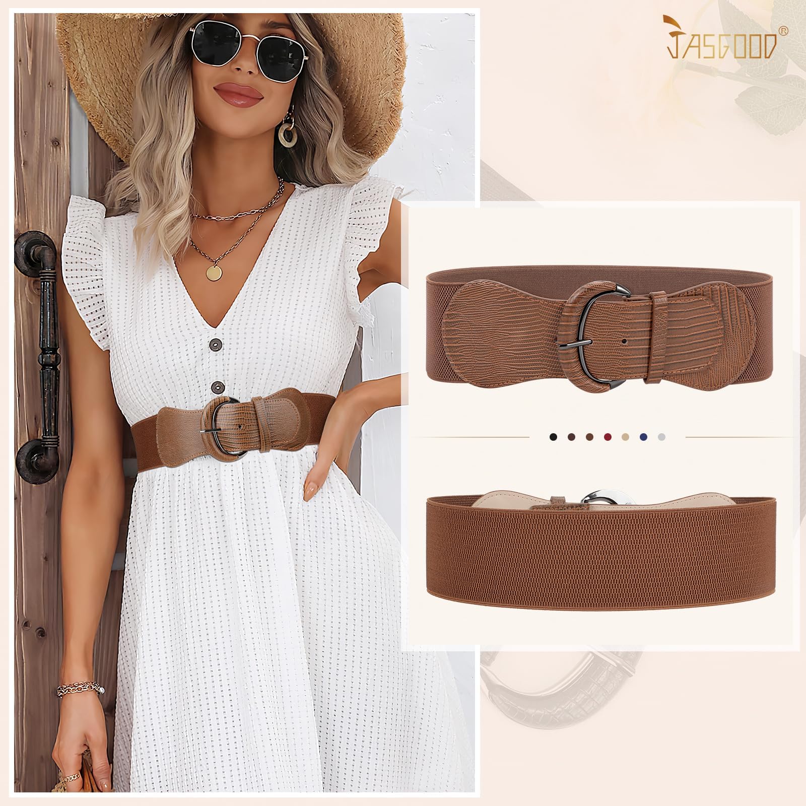 Women Stretchy Wide Waist Belt