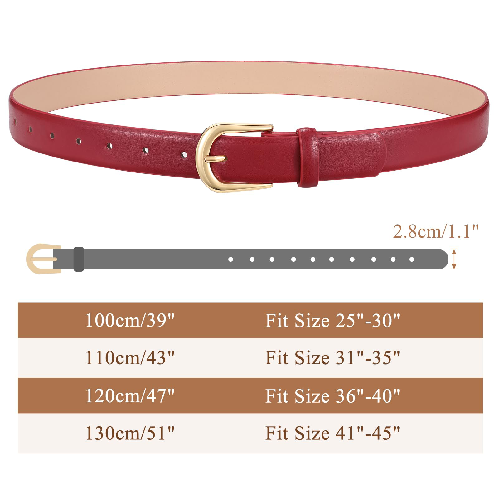 Classic Ladies Waist Belt