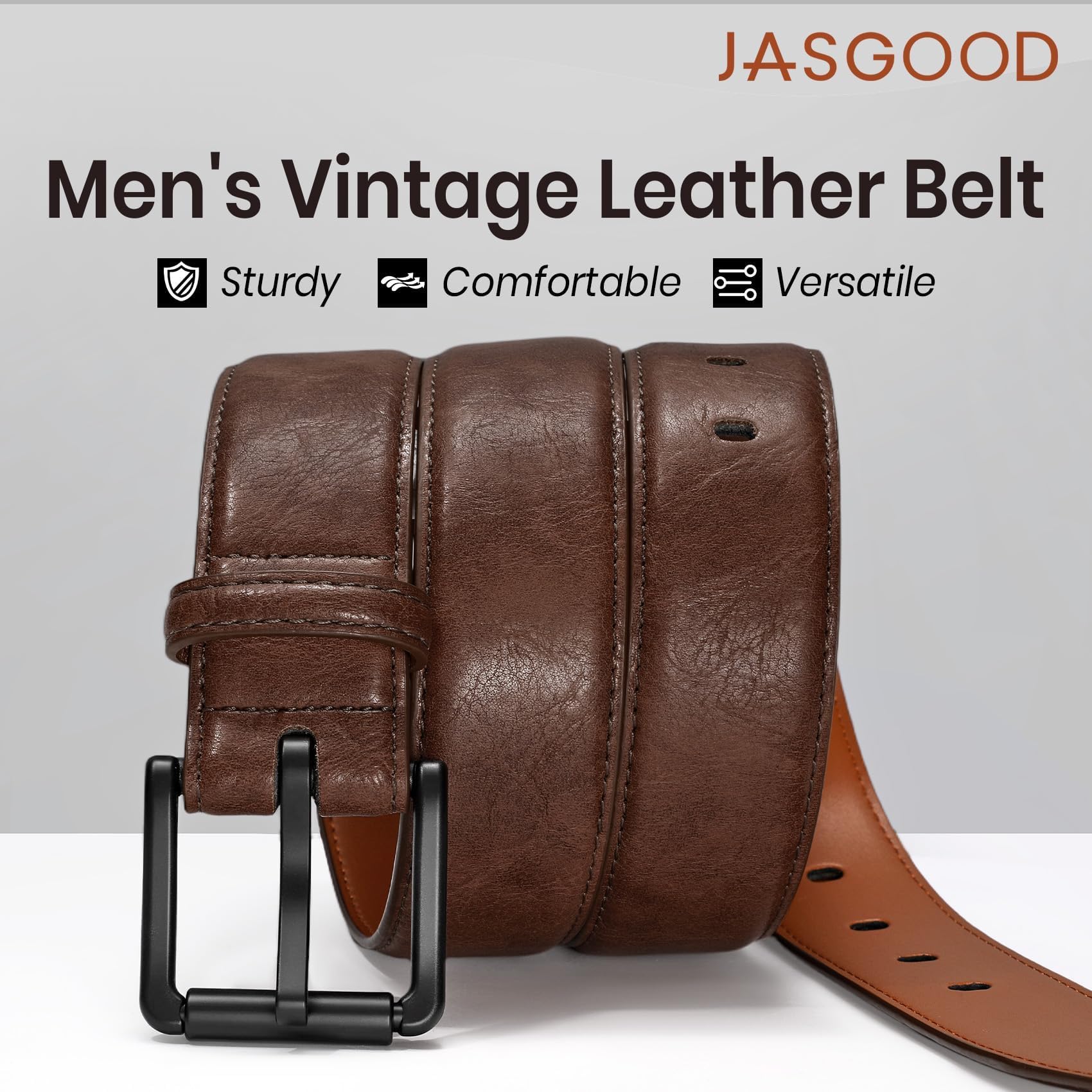 Nickel Free TSA Approved Leather Belt For Men