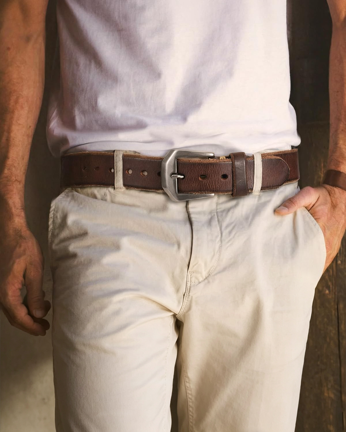 100% Full Grain Leather Belt for Men | 1.5"