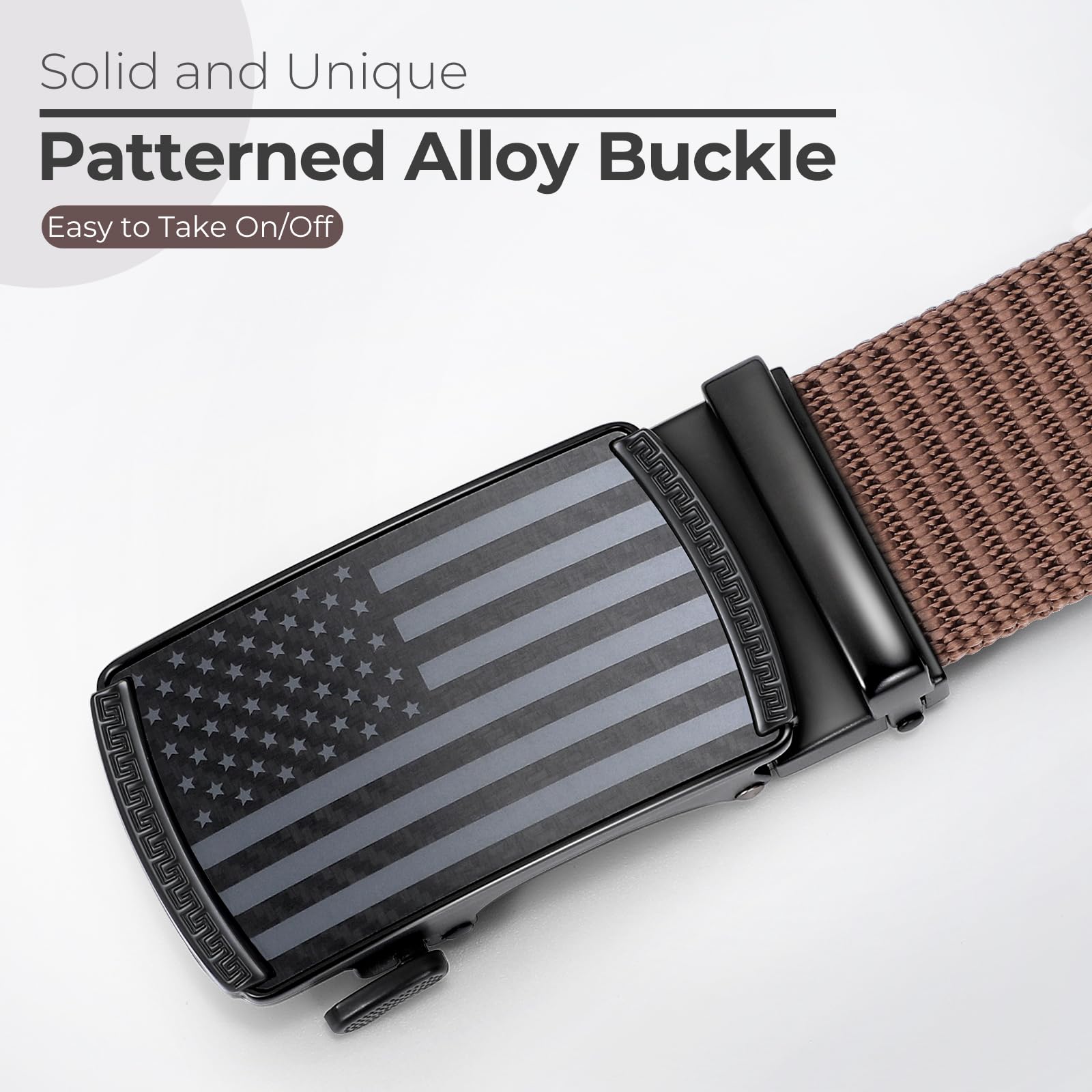 Mens Ratchet Tactical Nylon Belts
