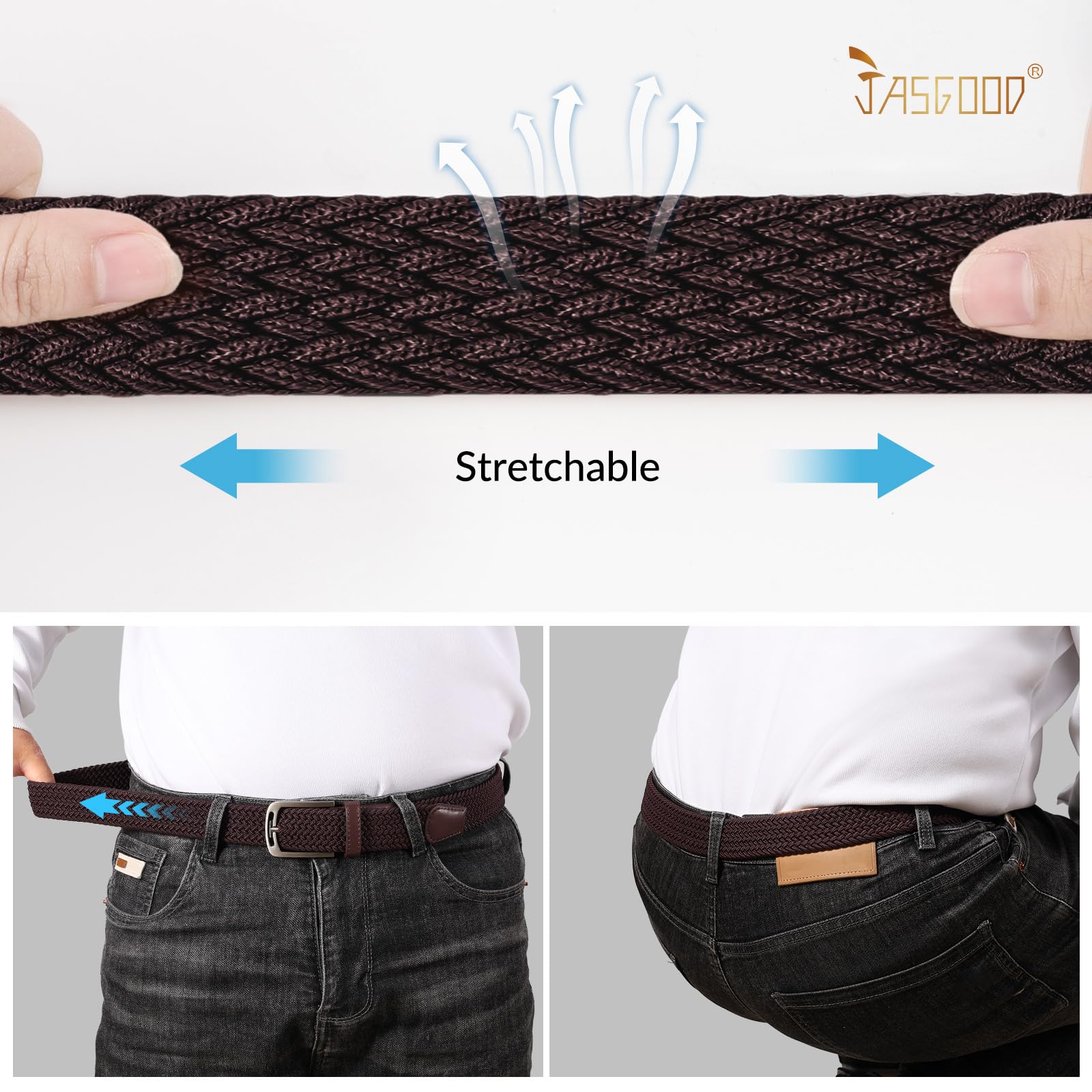 Elastic Braided Woven Belt