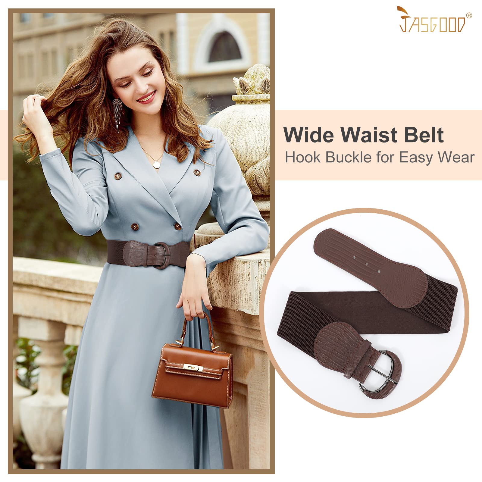 Women Stretchy Wide Waist Belt