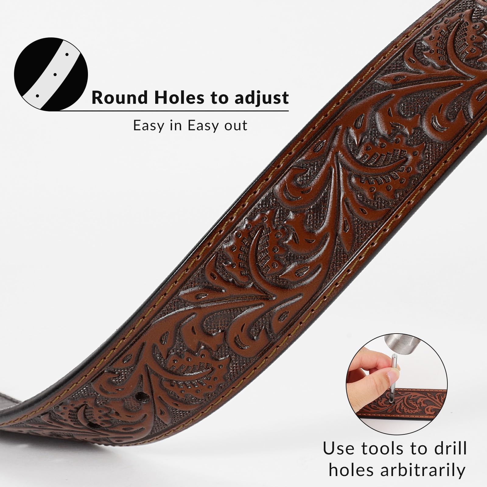 Western Belt Strap Without Buckle - JASGOOD OFFICIAL