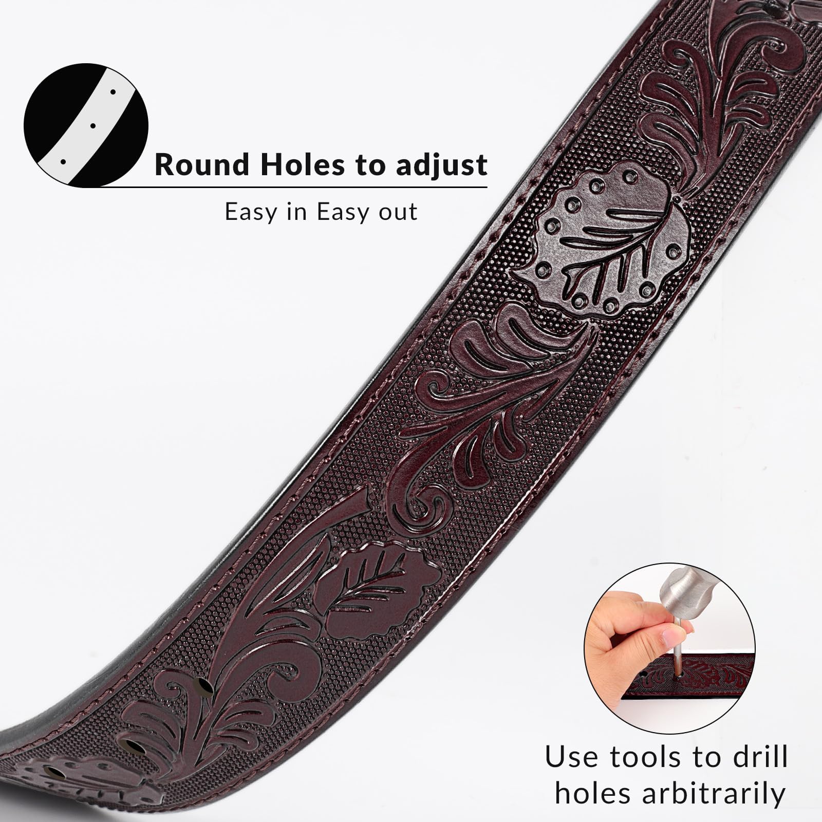 Western Belt Strap Without Buckle - JASGOOD OFFICIAL
