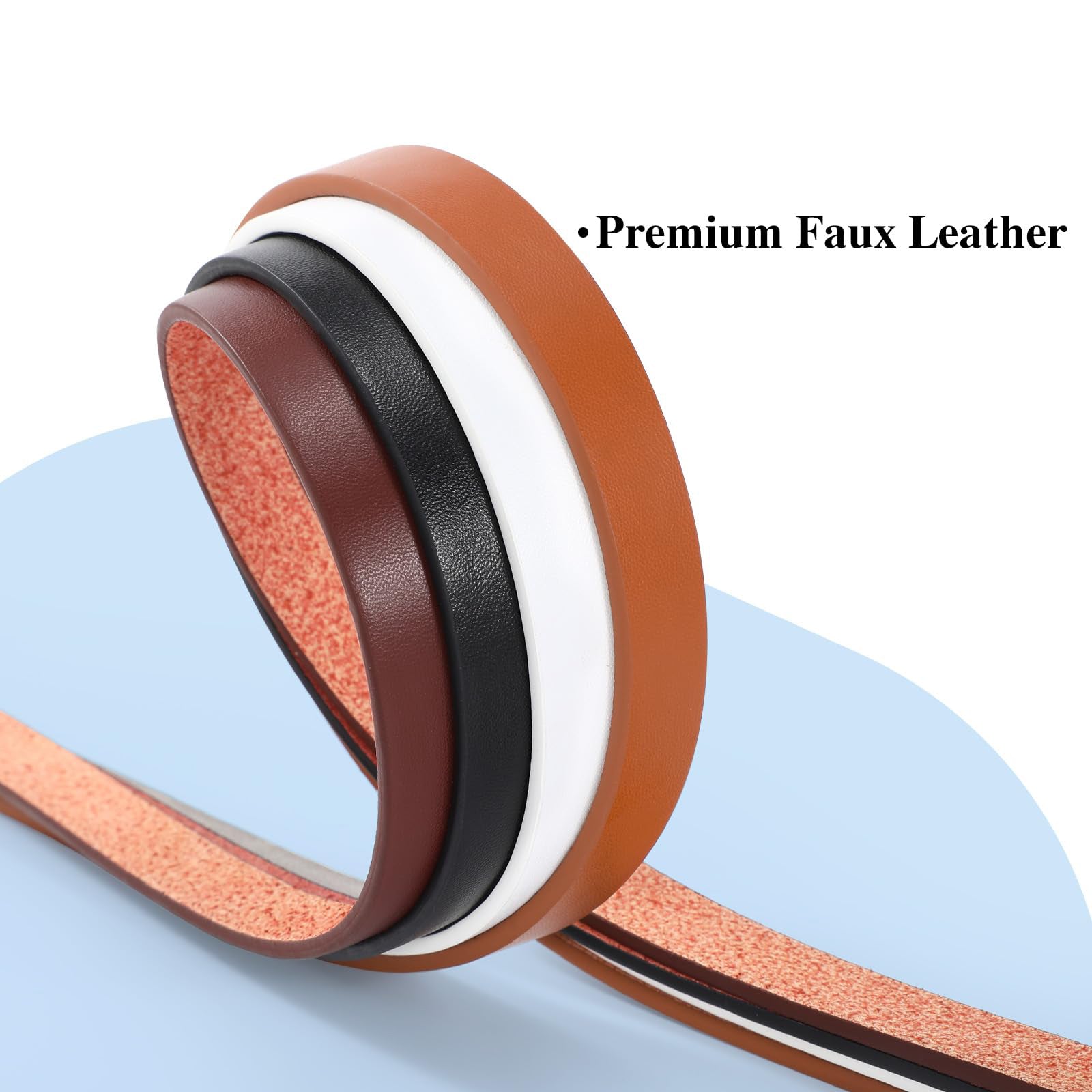 4-Pack Skinny Leather Belt