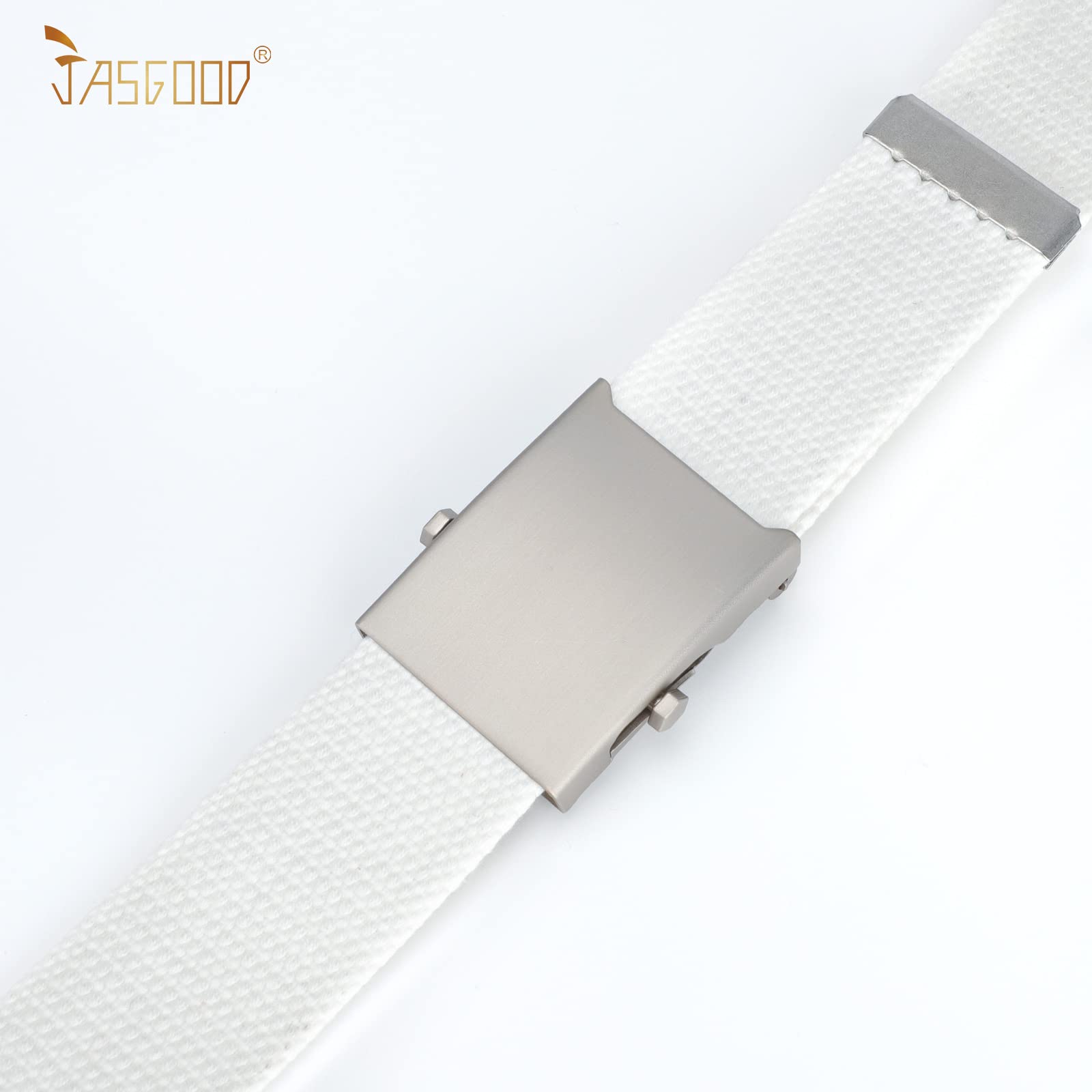 2 Pack Canvas Web Belt with Metal Buckle