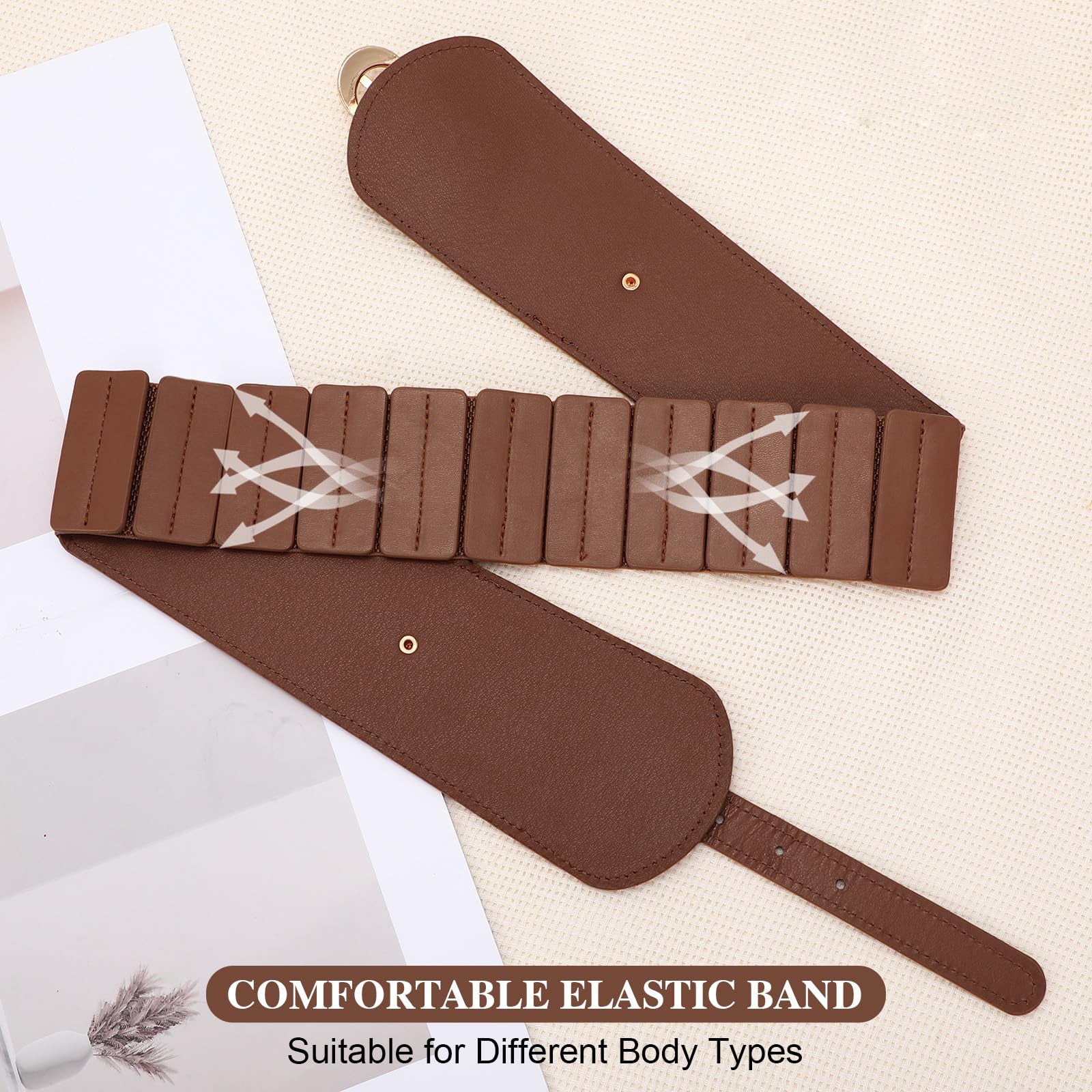Gold Buckle Stretchy Outfit Belt - JASGOOD OFFICIAL