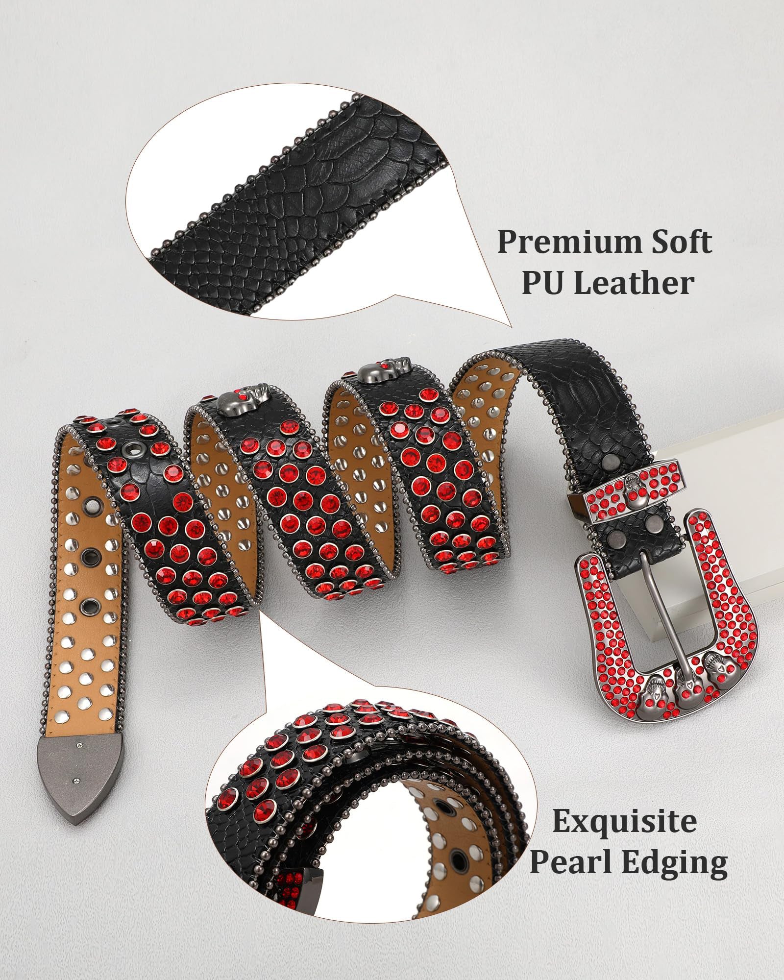 Skull Rhinestone Belt - JASGOOD OFFICIAL