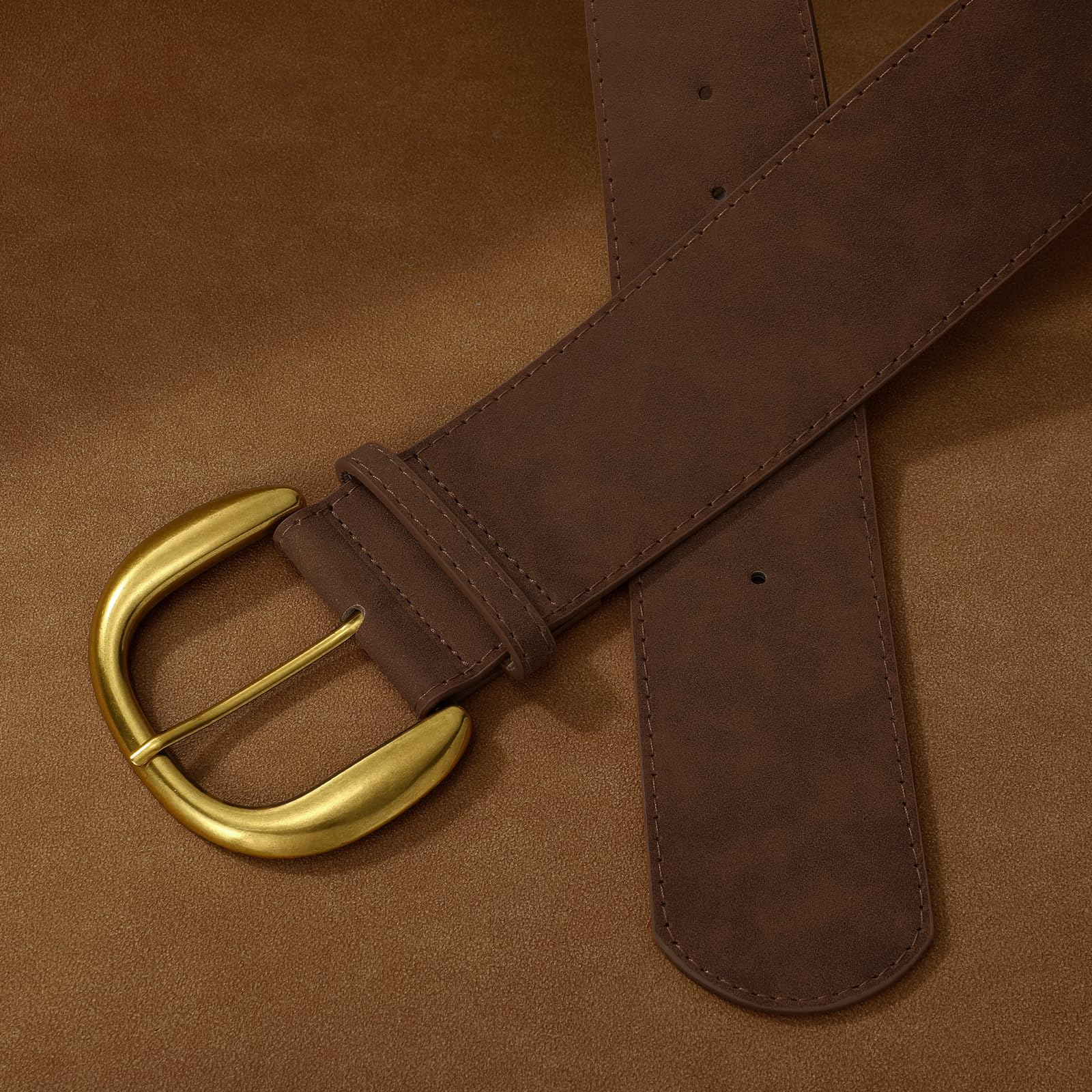 Suede Wide Belt For Lady